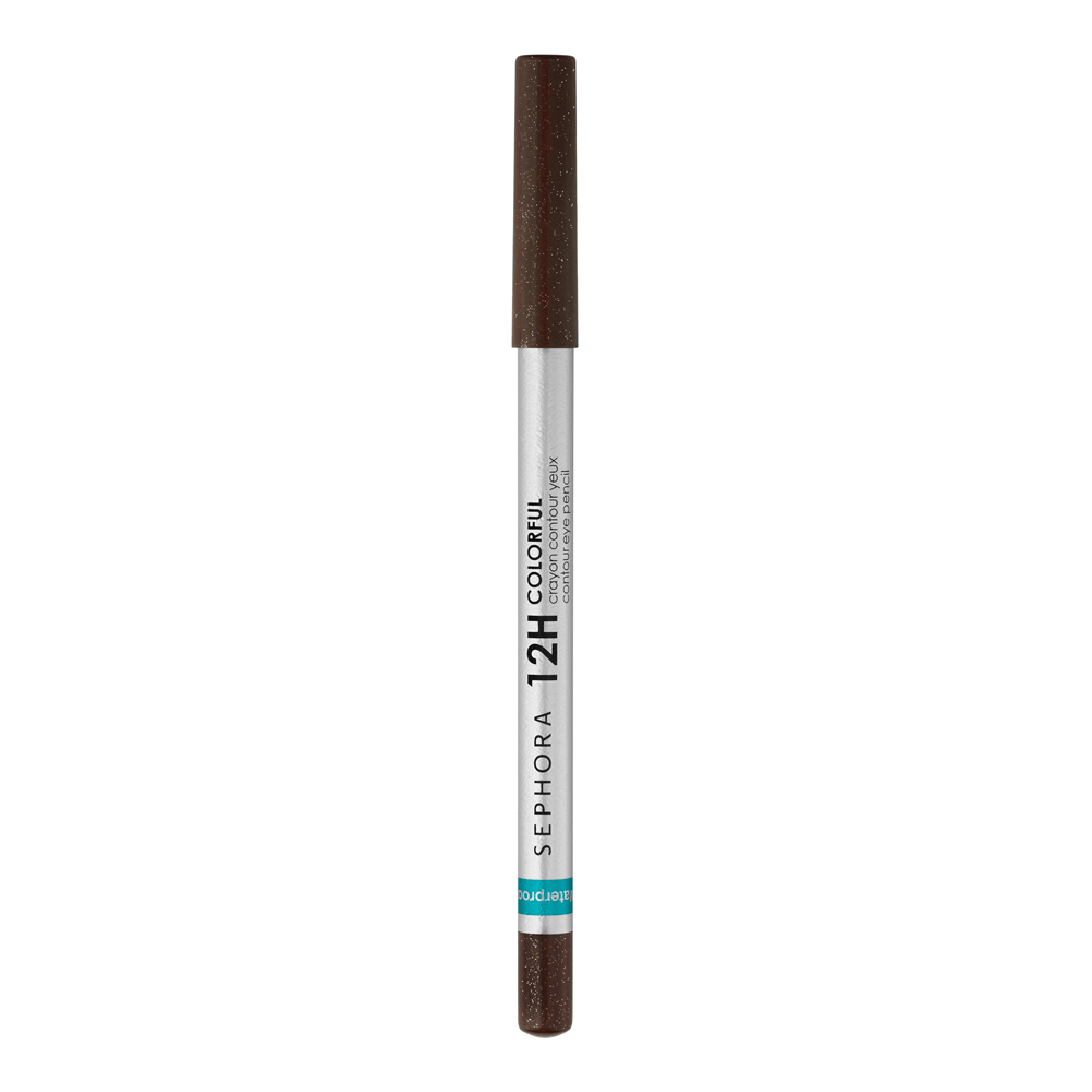 12H Colorful Contour Eye Pencil Waterproof Eyeliner • 12 Cappuccino (Glitter)