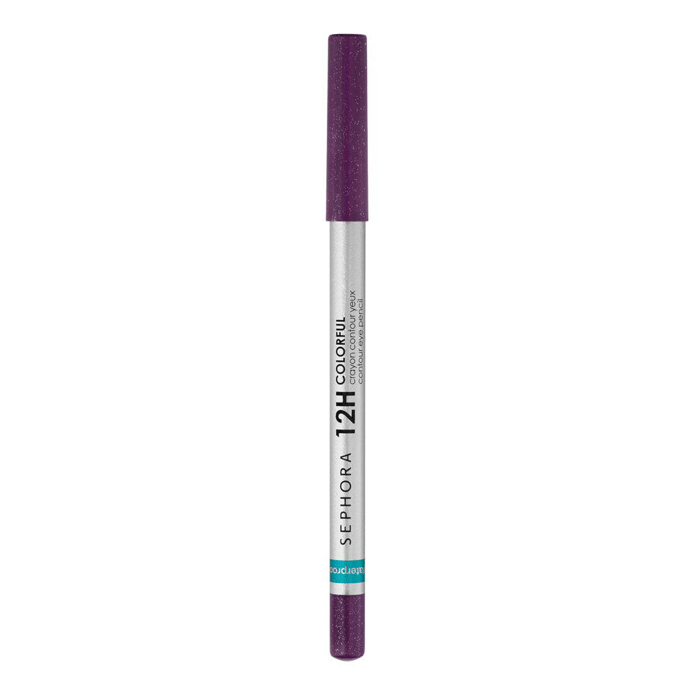 12H Colorful Contour Eye Pencil Waterproof Eyeliner • 61 Purple Disco (Glitter)