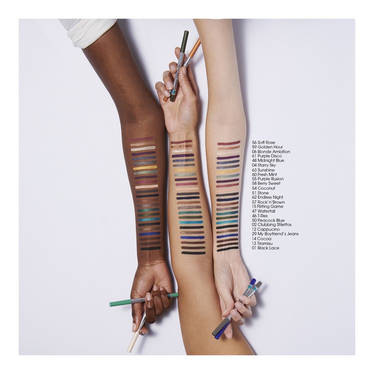 12H Colorful Contour Eye Pencil Waterproof Eyeliner • 63 Sunshine (Glitter)