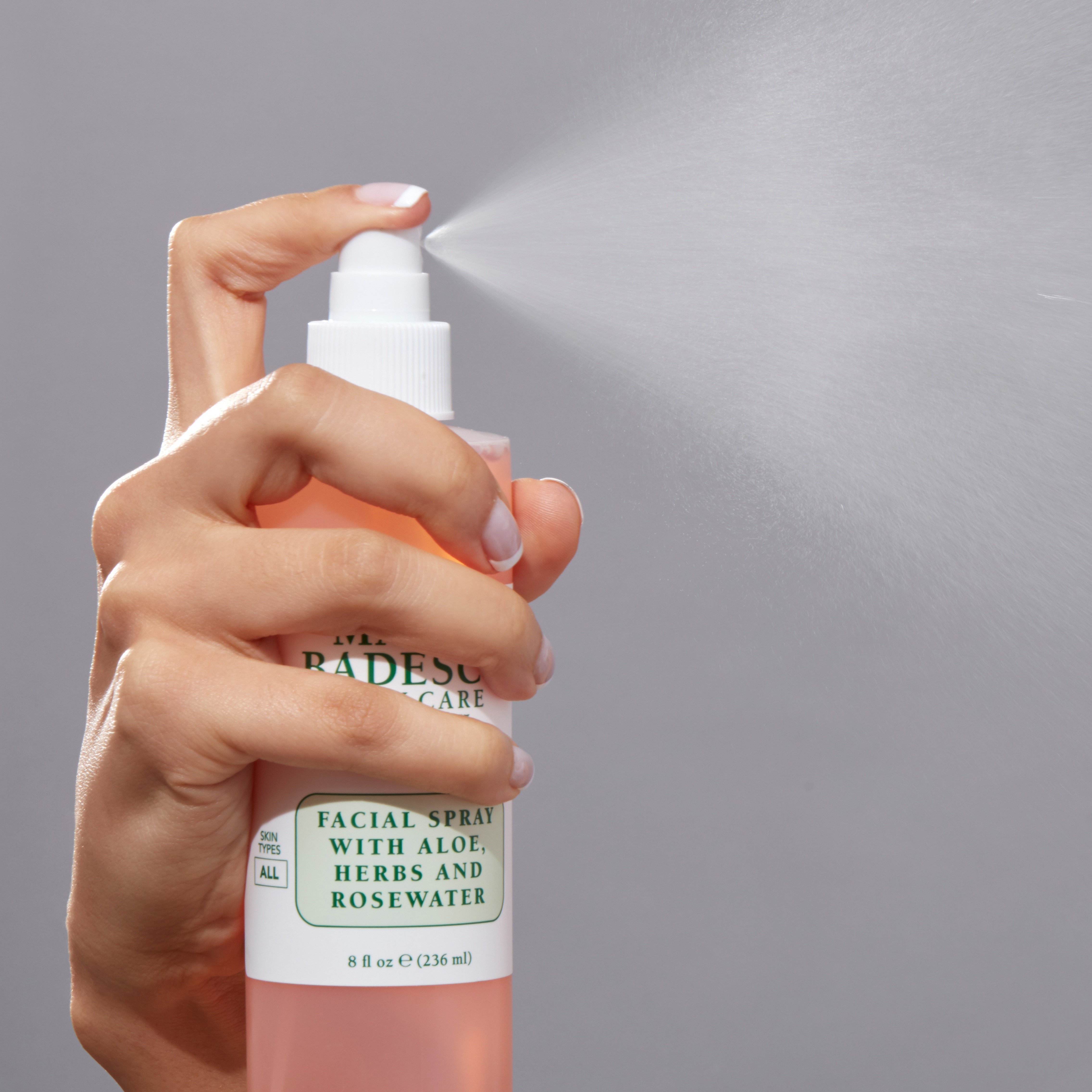 Facial Spray With Aloe, Herbs and Rosewater • 118ml