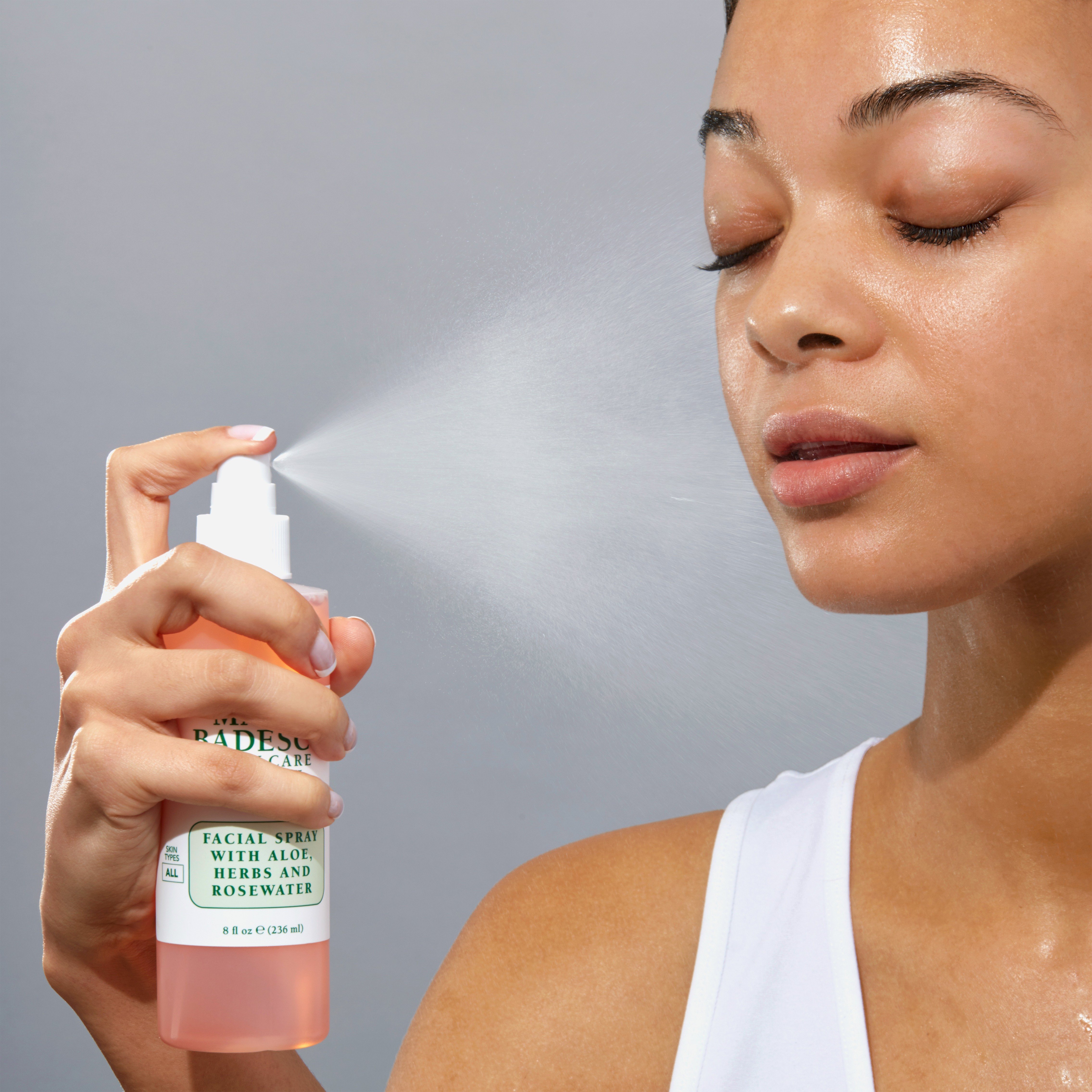 Facial Spray With Aloe, Herbs and Rosewater • 118ml