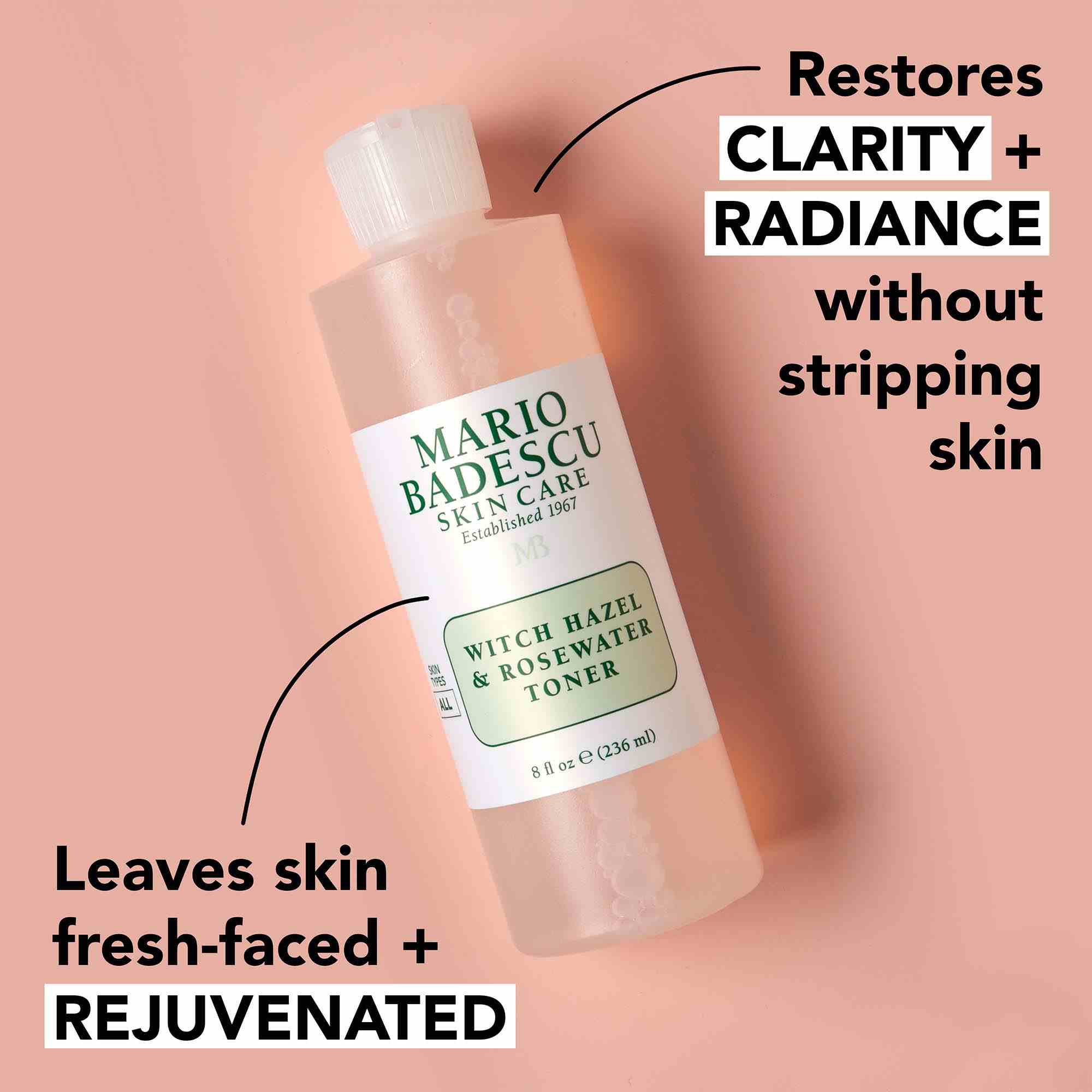 Witch Hazel & Rosewater Toner • 236ml