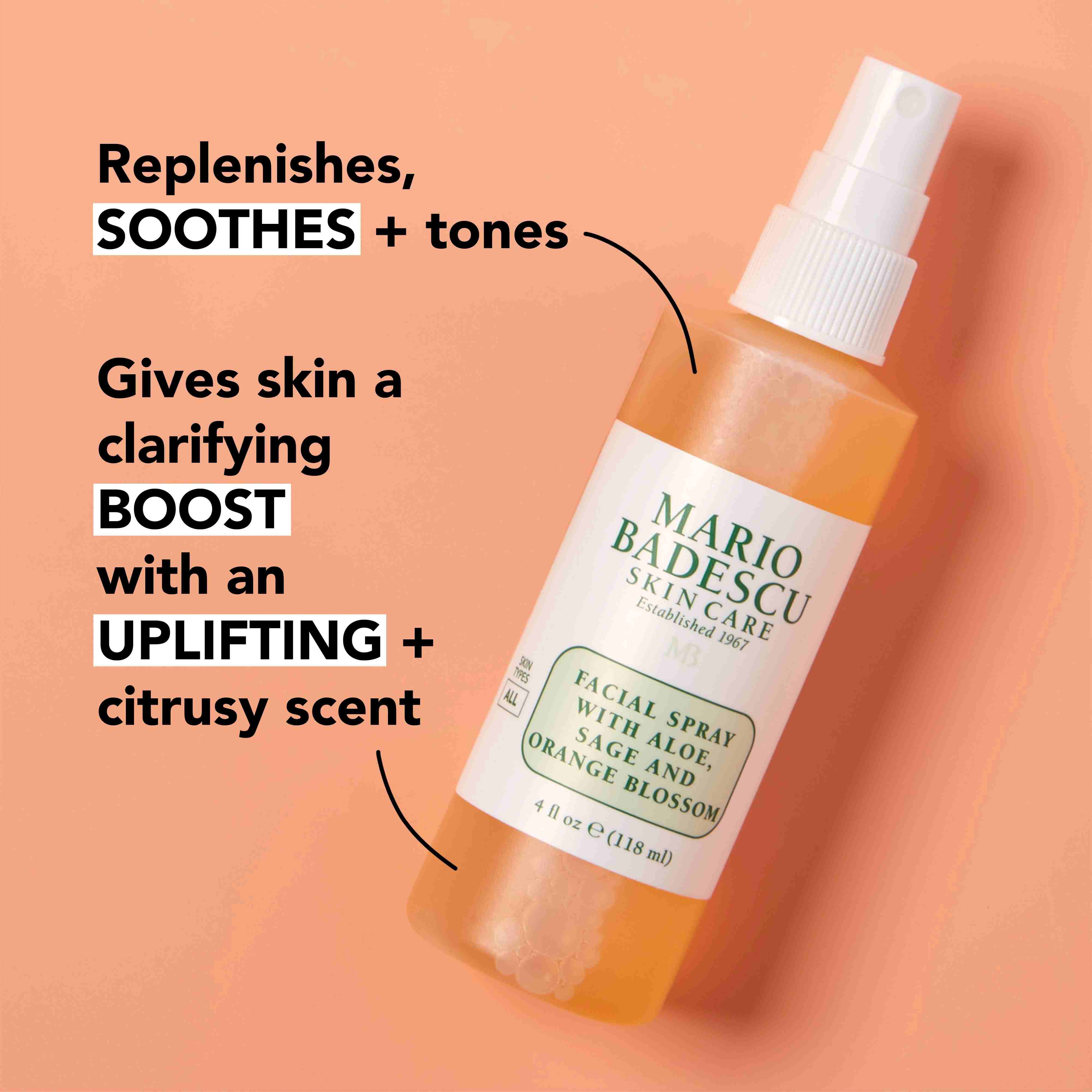 Facial Spray With Aloe Sage And Orange Blossom • 59ml