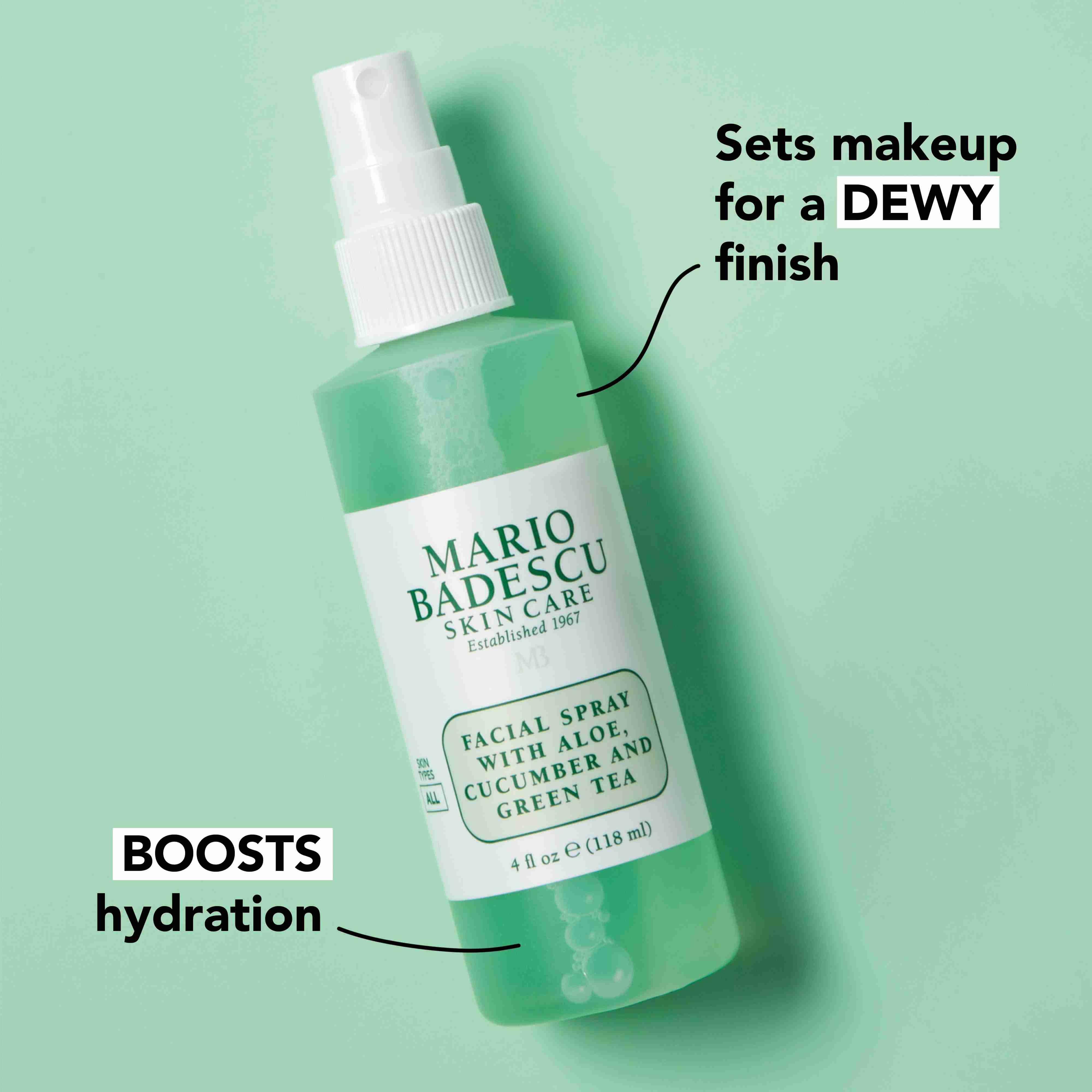 Facial Spray With Aloe Cucumber And Green Tea • 59ml