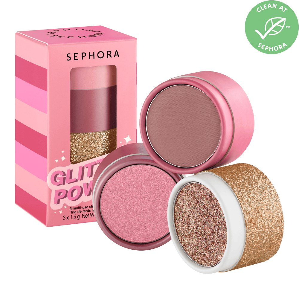 Glitter Power Multi-Use Shadows Wand Trio • Pink power