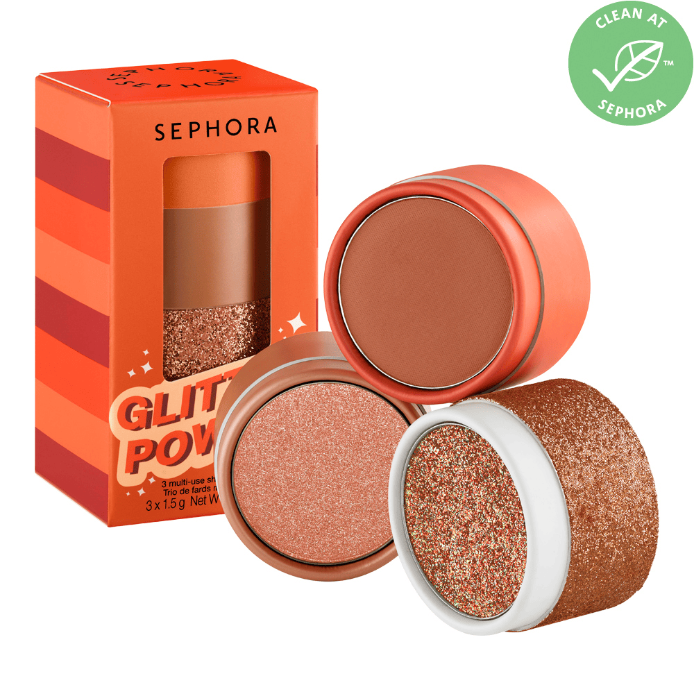 Glitter Power Multi-Use Shadows Wand Trio • Brown power