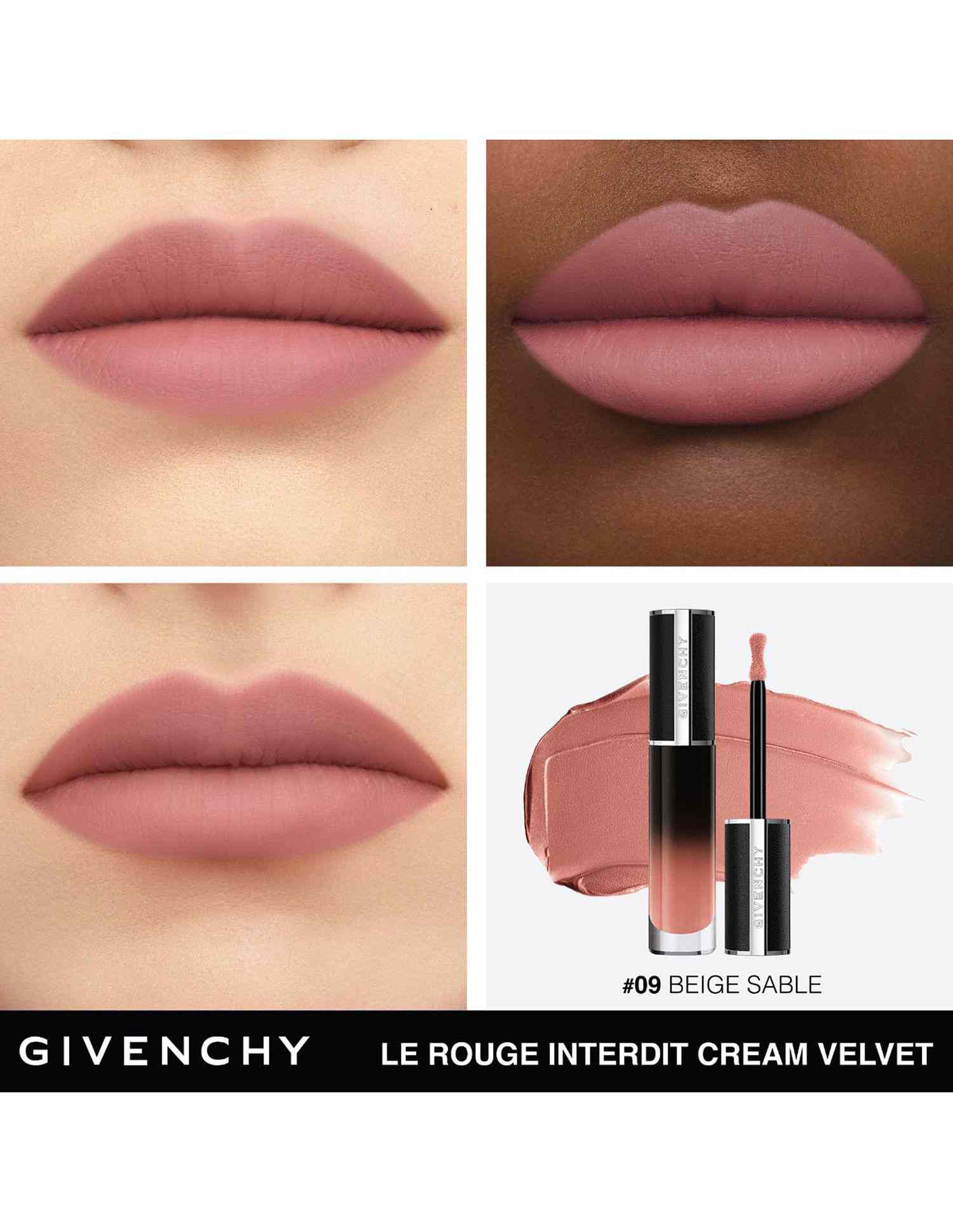 Le Rouge Interdit Cream Velvet Liquid Lipstick • N09 Beige Sable