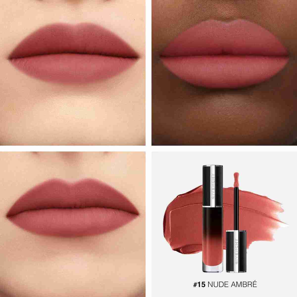 Le Rouge Interdit Cream Velvet Liquid Lipstick • 15 Nude Ambré