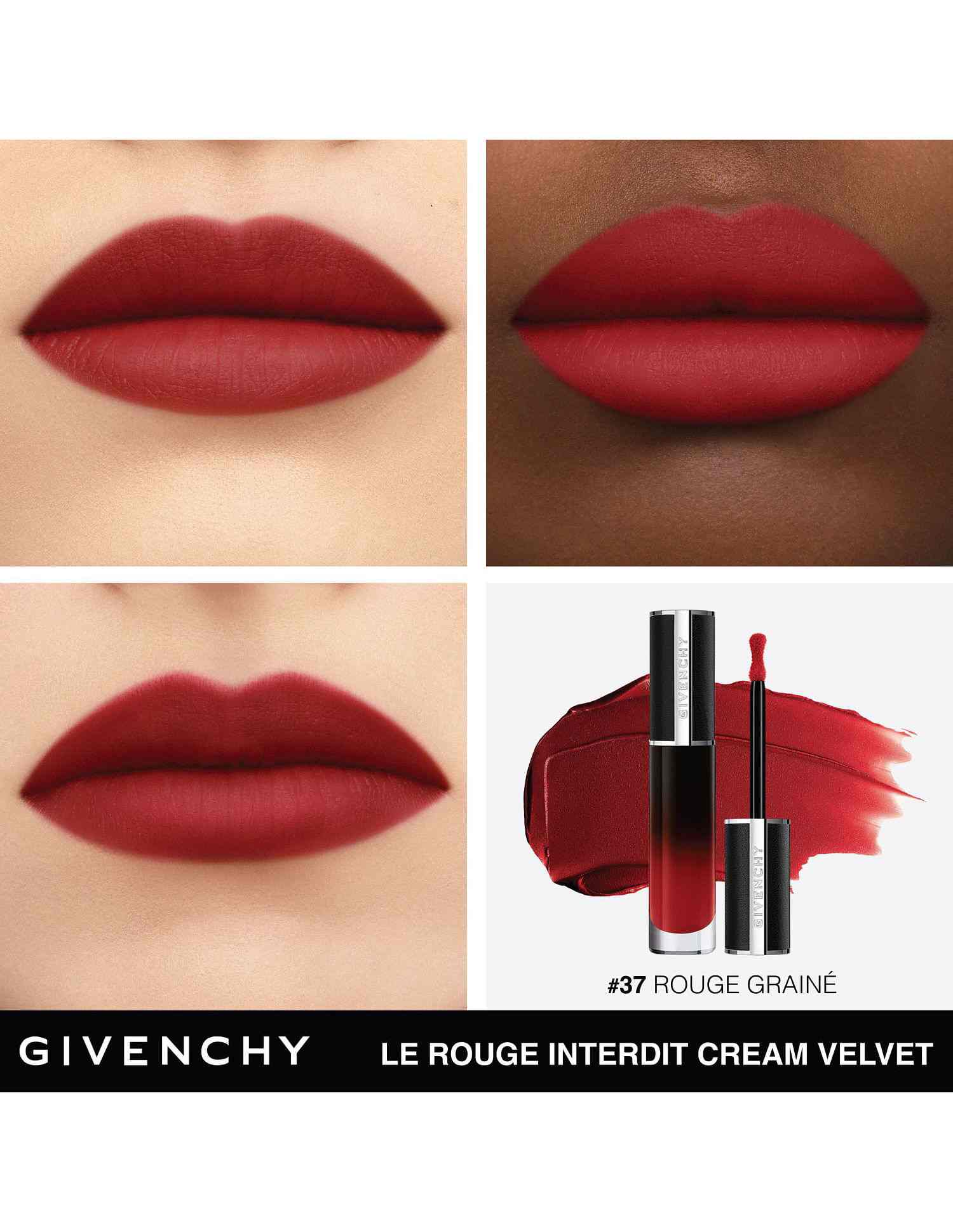 Le Rouge Interdit Cream Velvet Liquid Lipstick • N37 Rouge Graine