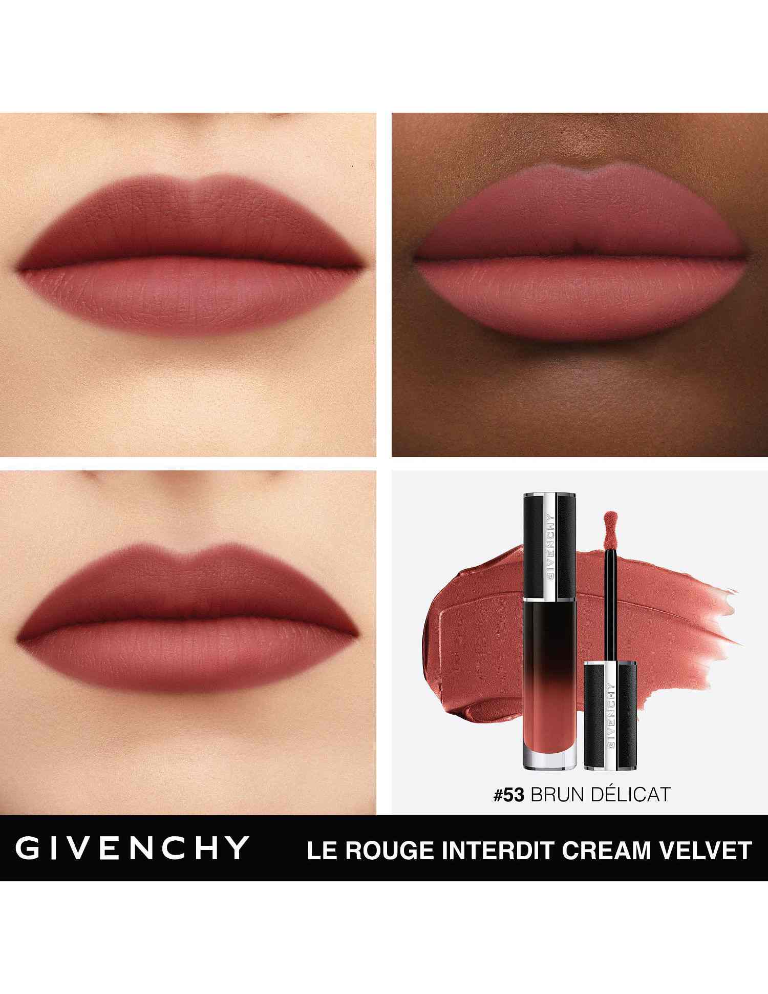 Le Rouge Interdit Cream Velvet Liquid Lipstick • N53 Brun Delicat