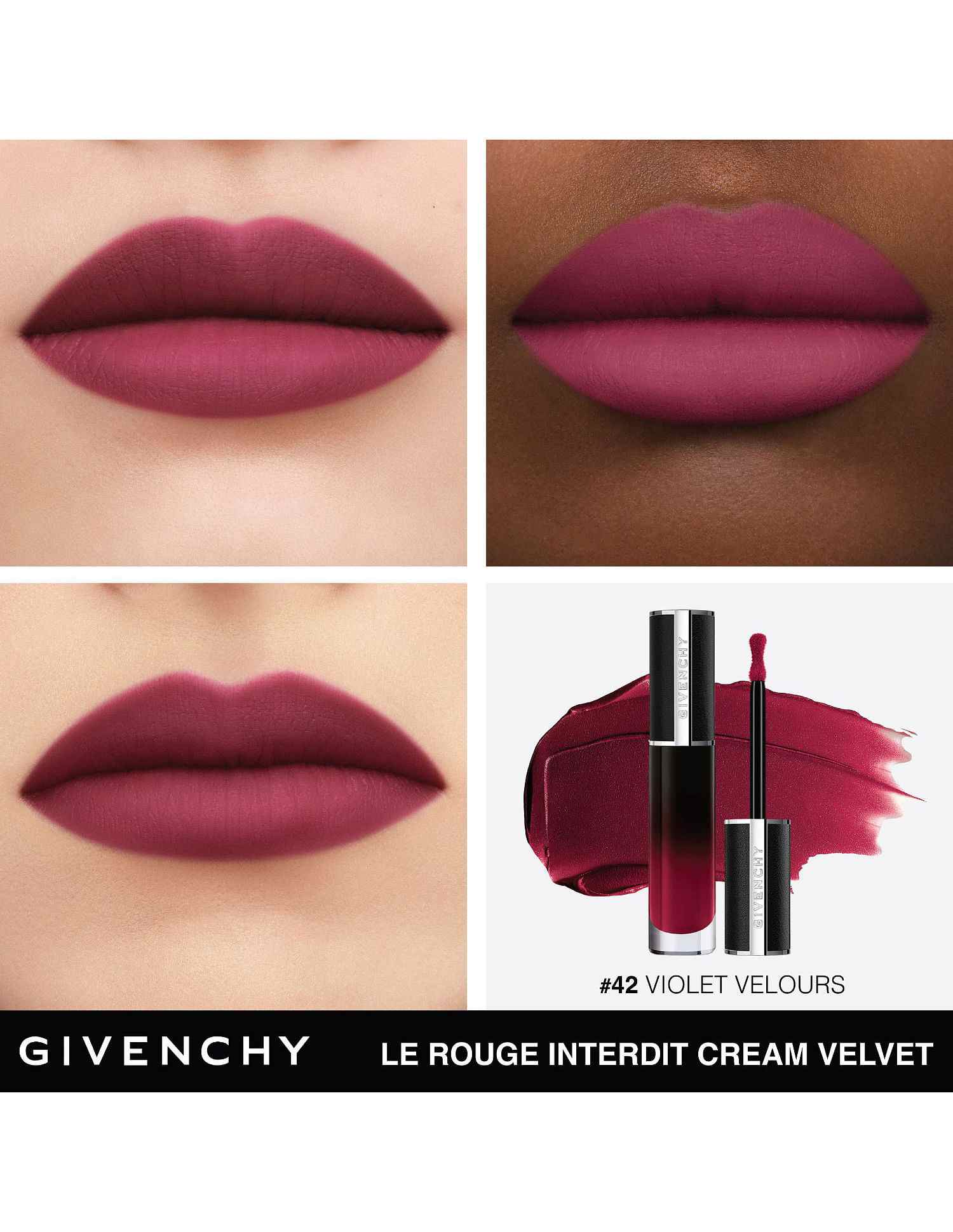 Le Rouge Interdit Cream Velvet Liquid Lipstick • N42 Violet Velours