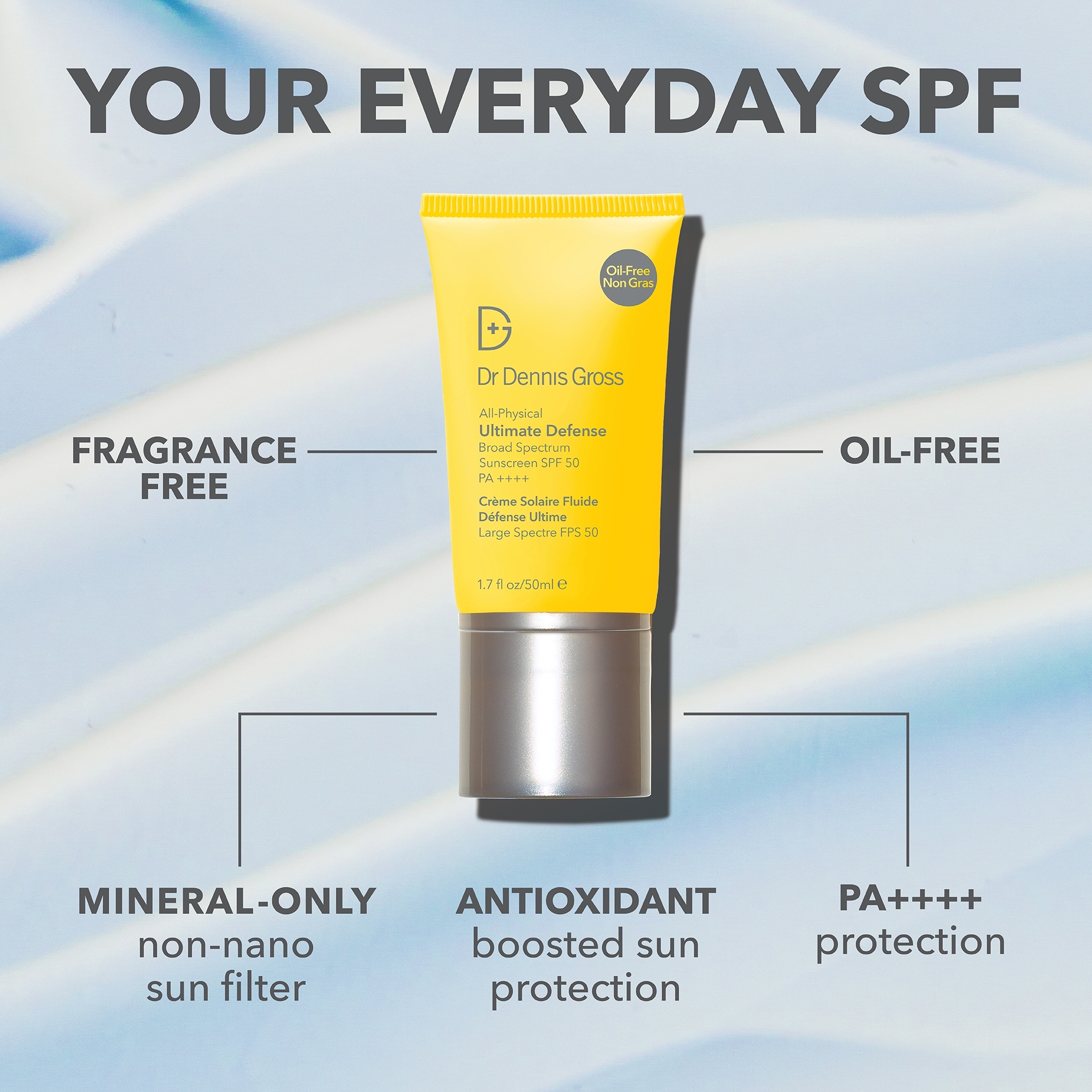 All Physical Ultimate Defense Broad Spectrum Sunscreen SPF 50 • 50g