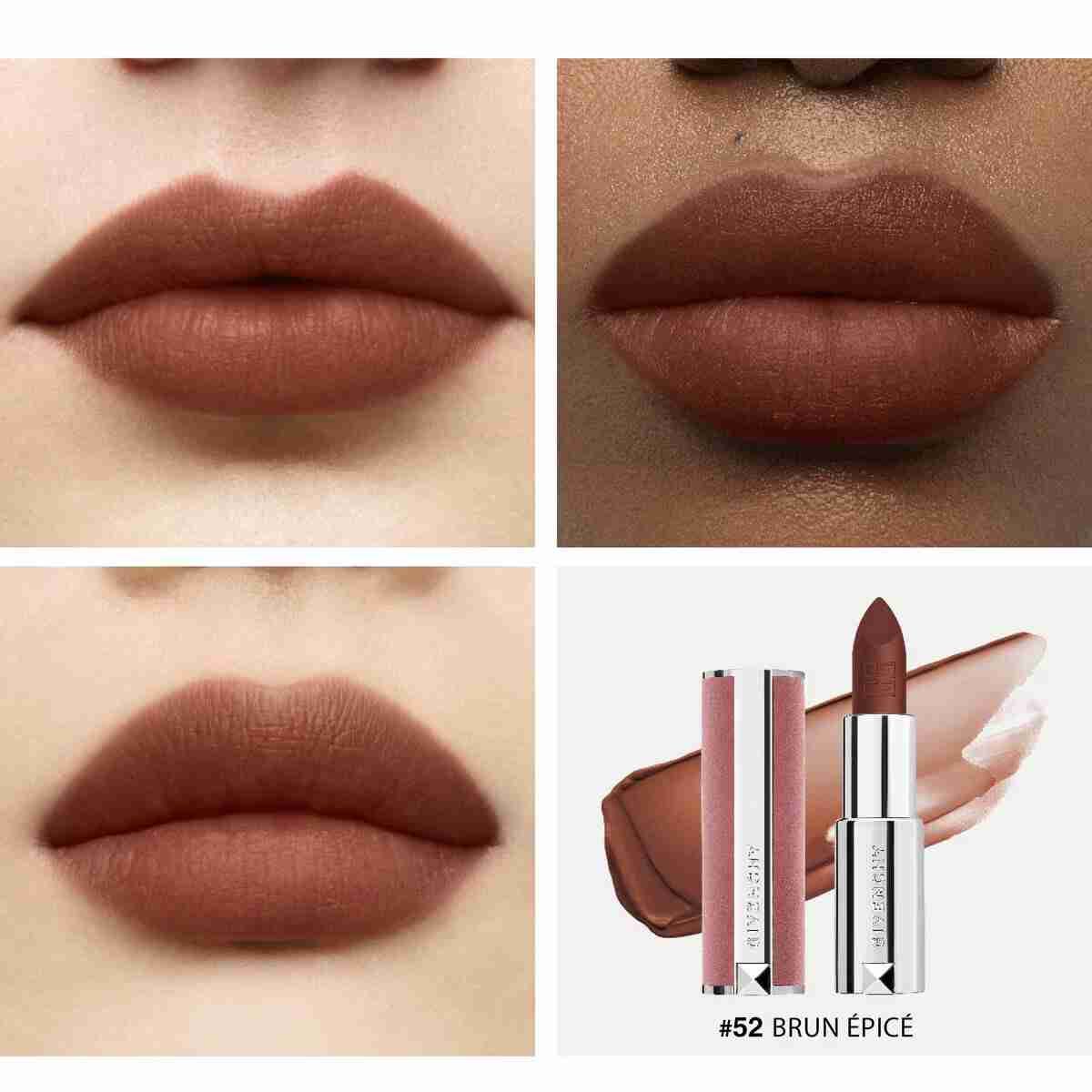 Le Rouge Sheer Velvet Matte Lipstick • 52 Brun Épicé