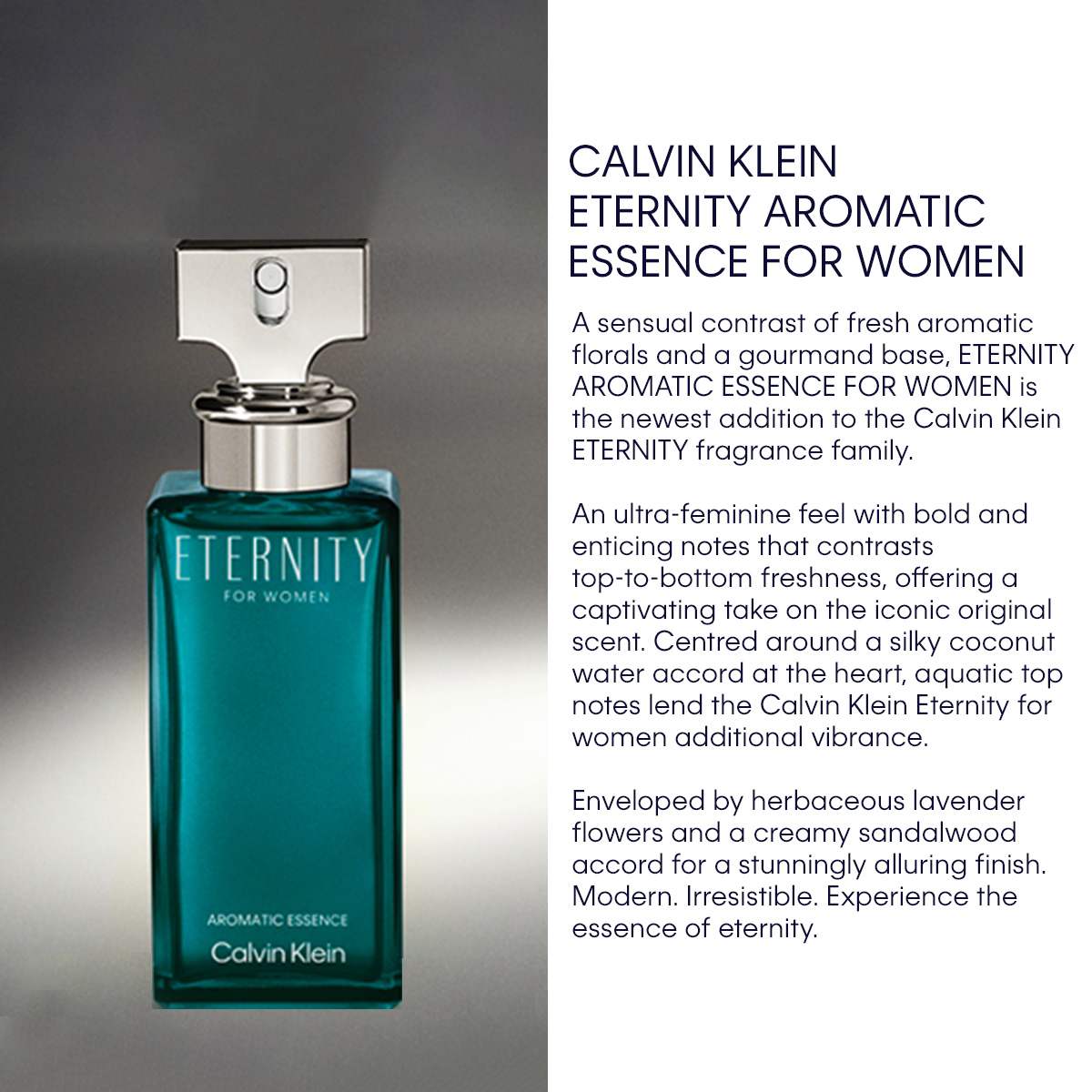 Eternity Aromatic Essence For Women • 100ml