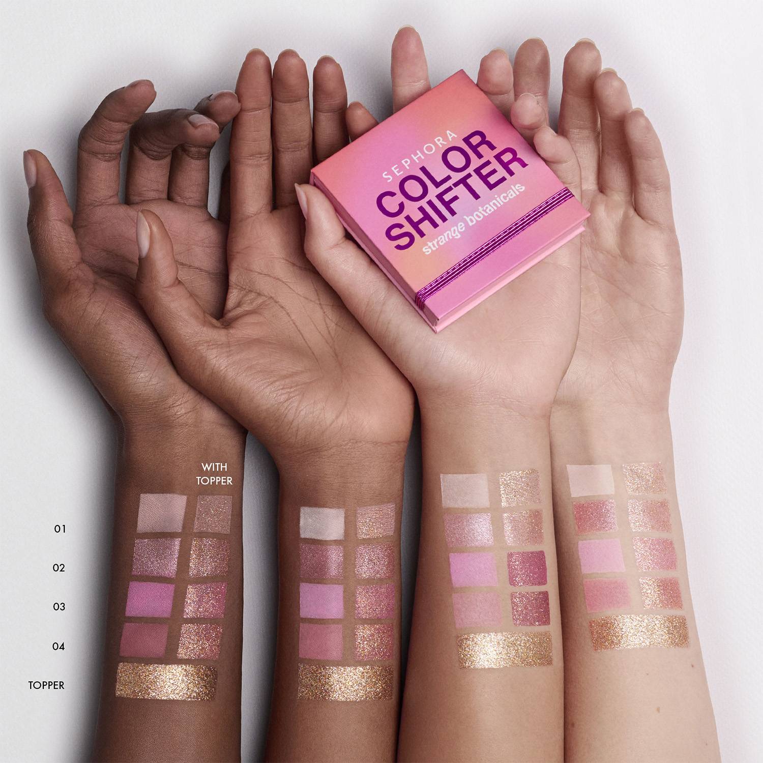 Color Shifter Strange Botanicals Eye Palette • Freaky Pink Rose