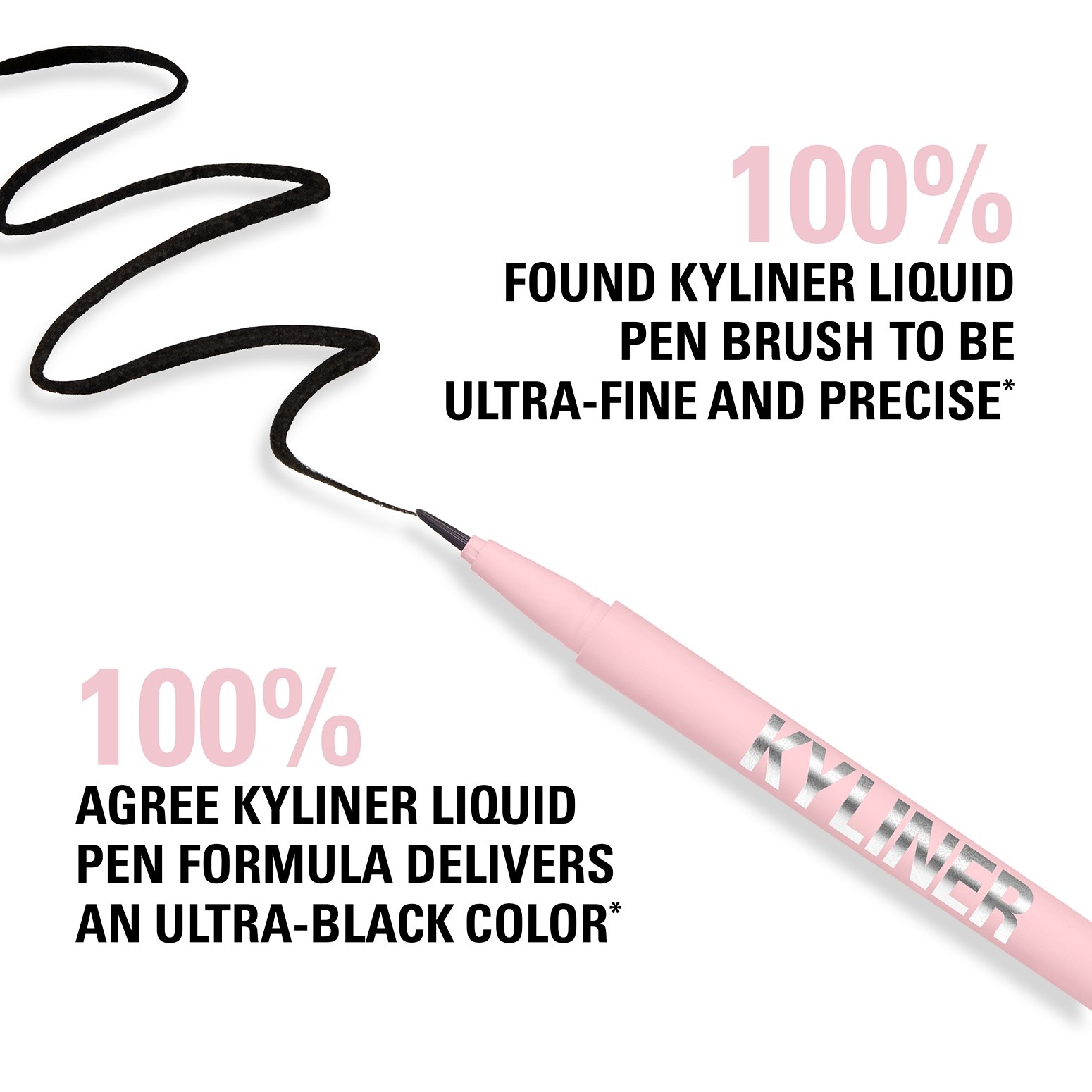 Kyliner Brush Tip Liquid Eyeliner Pen • 30ml