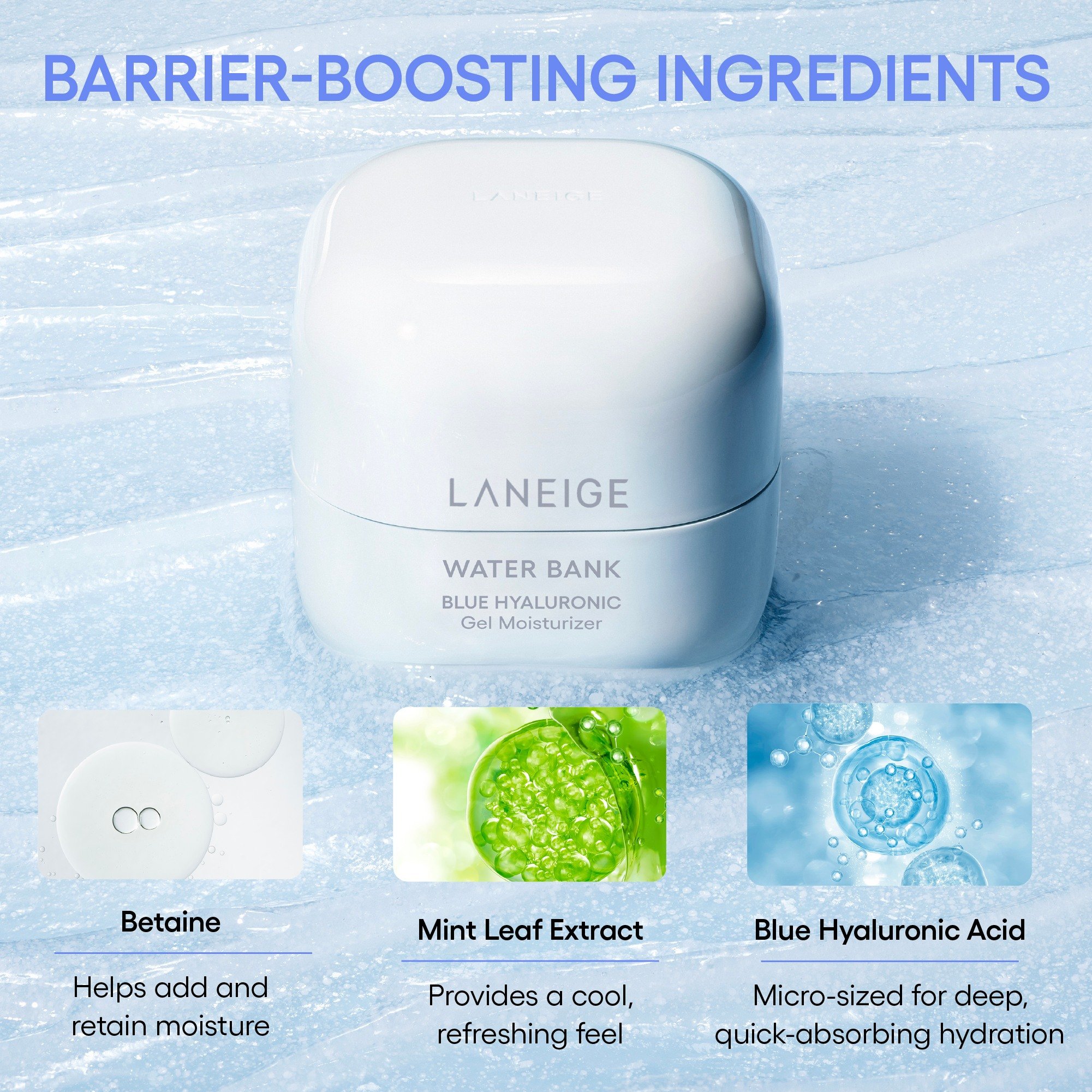 Water Bank Blue Hyaluronic Gel Moisturizer • 50ml