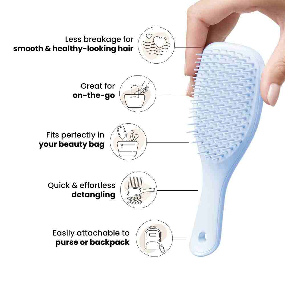 The Ultimate Detangler Mini Hairbrush • Digital Lavender