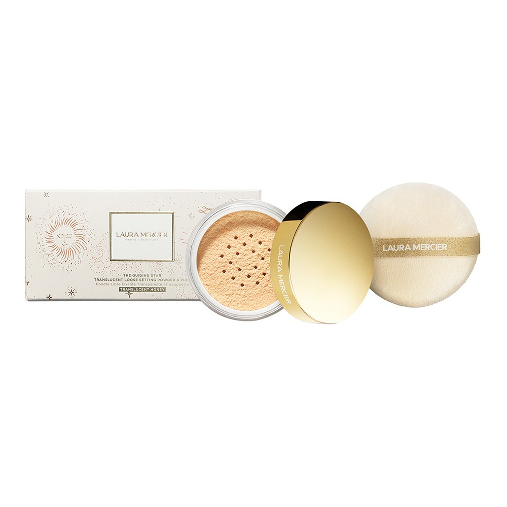 The Guiding Star Translucent Loose Setting Powder & Puff • Honey