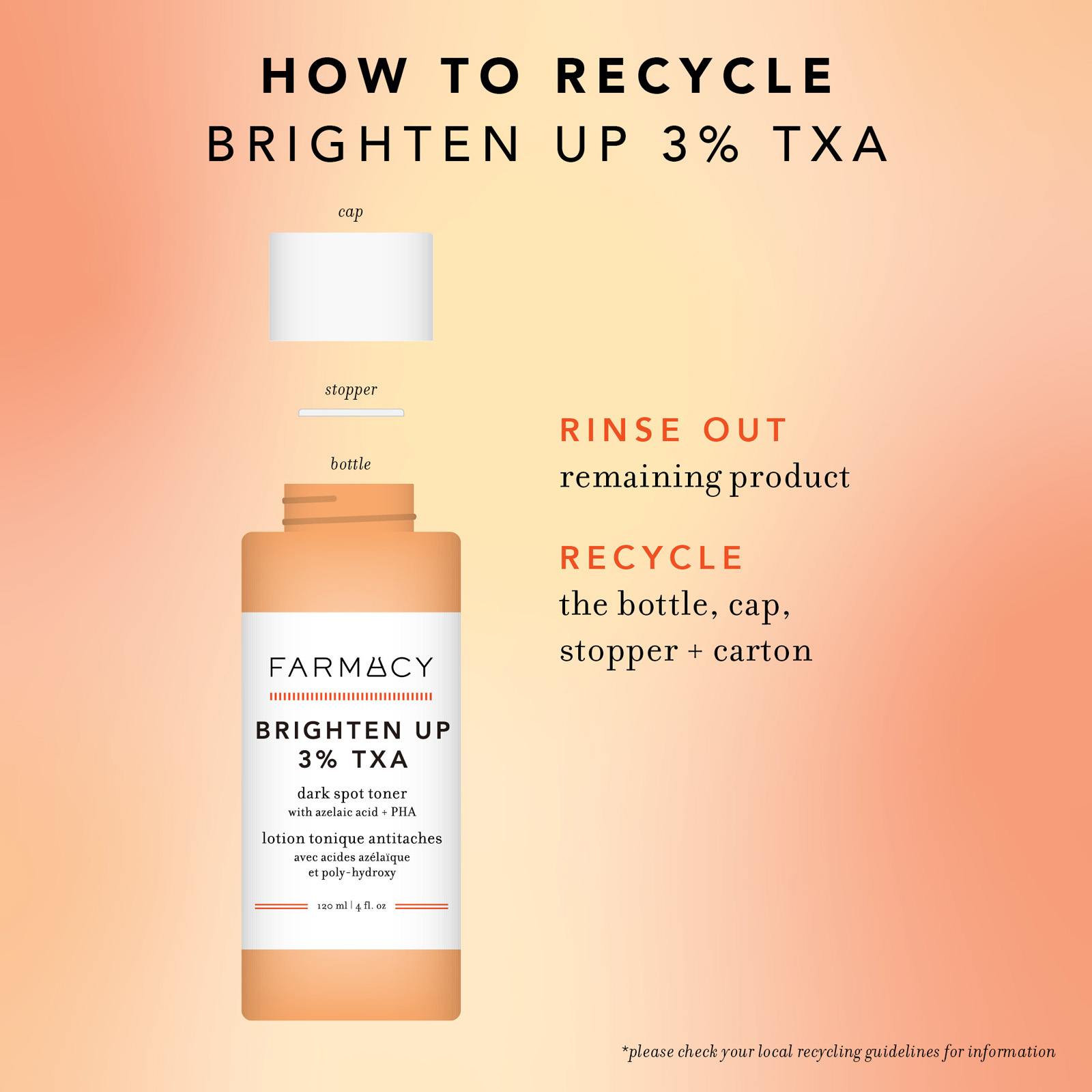 Brighten Up 3% TXA Dark Spot Toner • 120ML