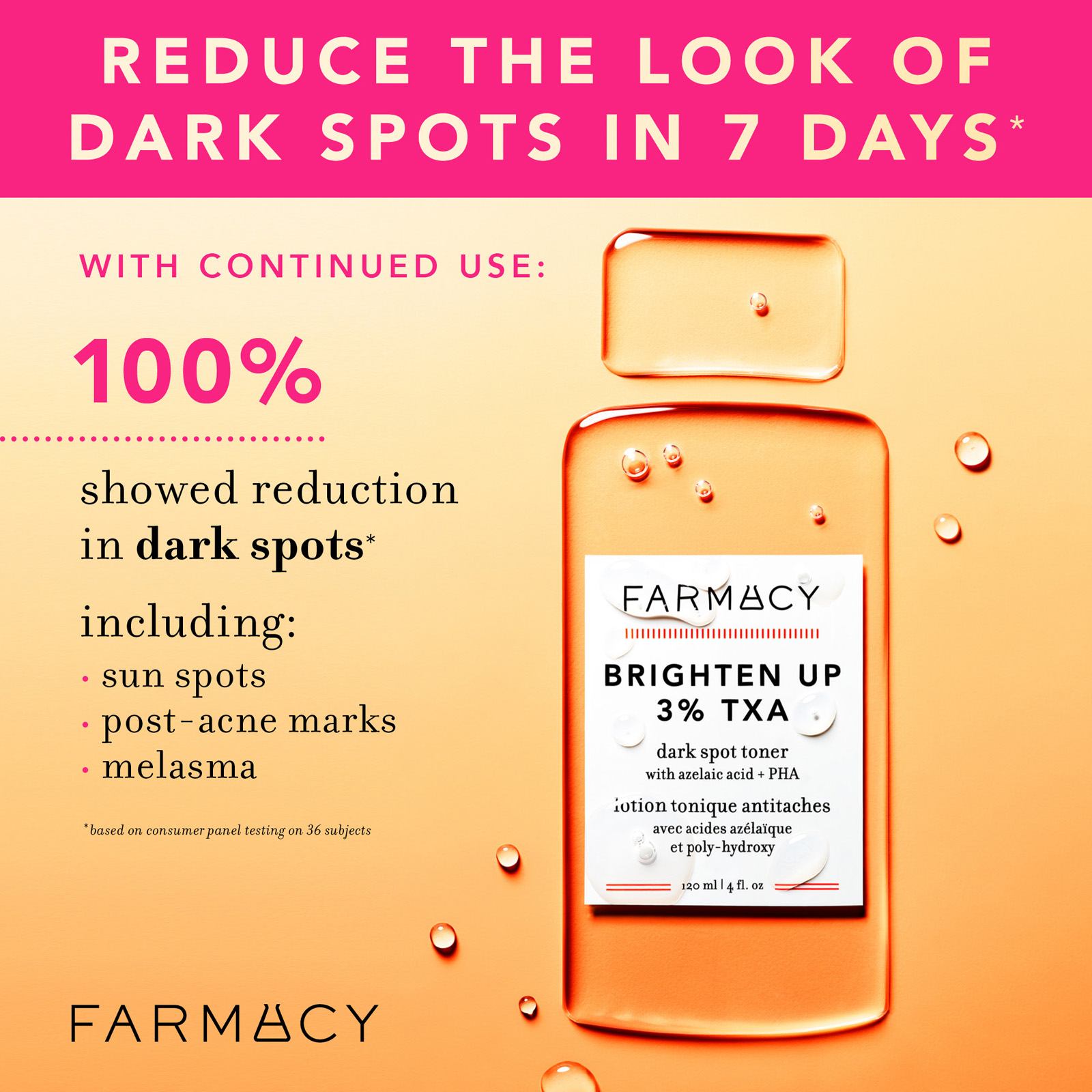 Brighten Up 3% TXA Dark Spot Toner • 120ML