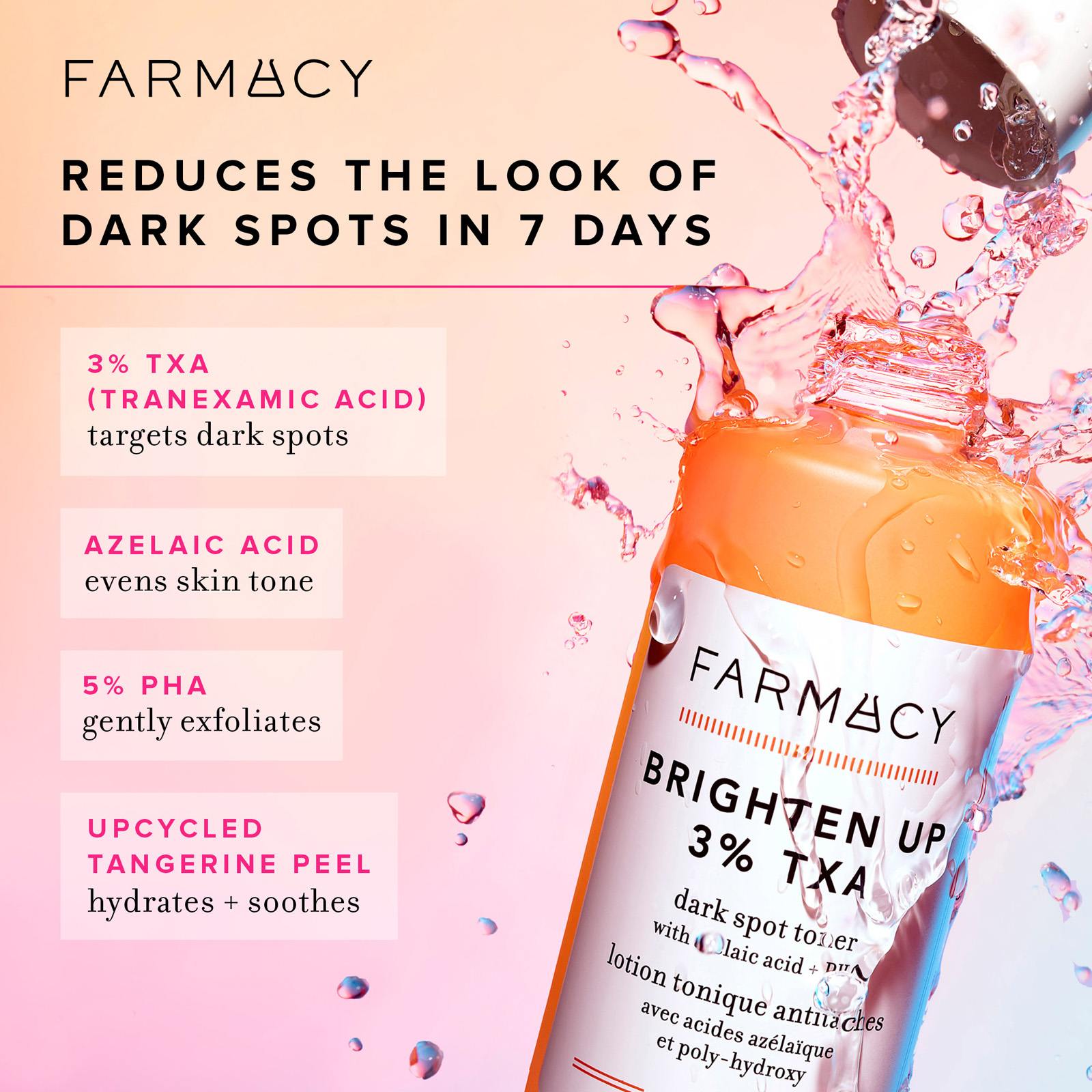 Brighten Up 3% TXA Dark Spot Toner • 120ML