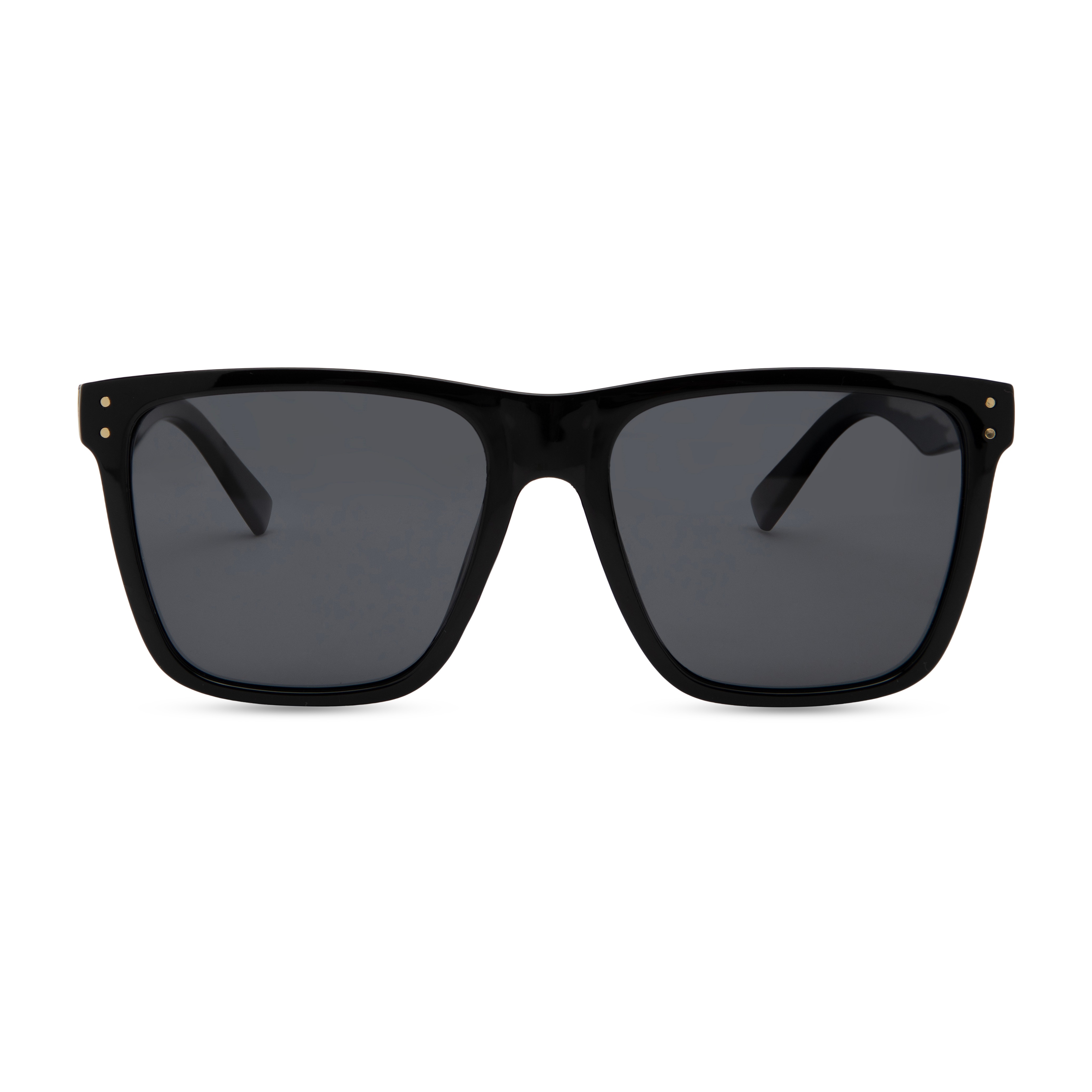 Black Rectangle Sunglasses for Men