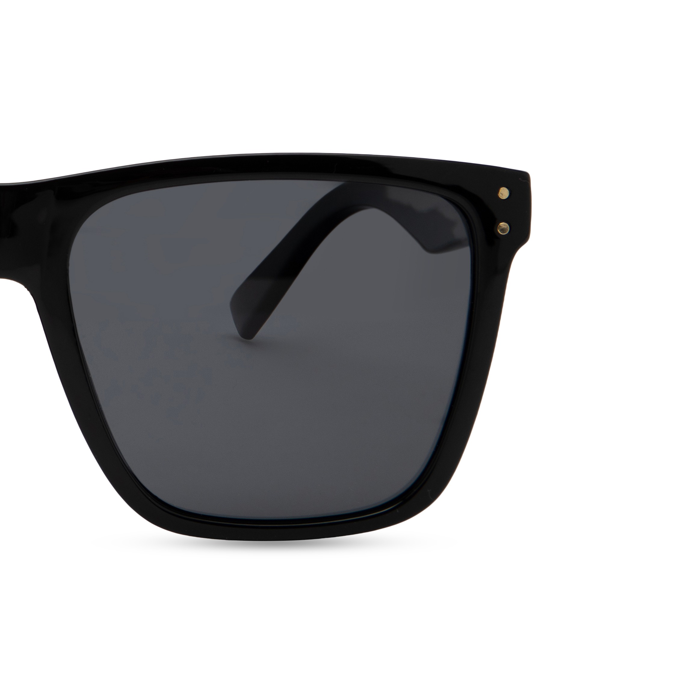 Black Rectangle Sunglasses for Men