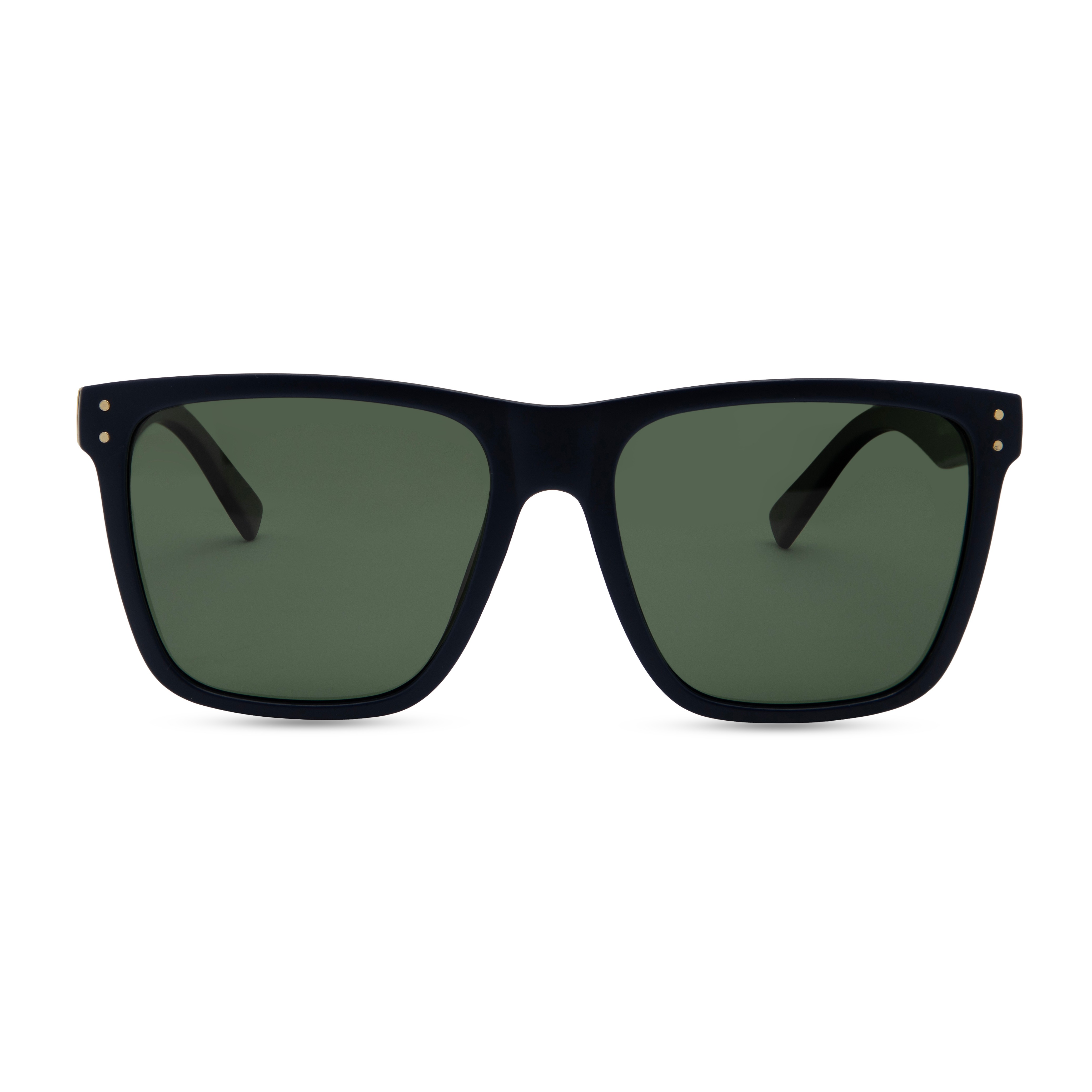 Navy Blue Rectangle Sunglasses for Men