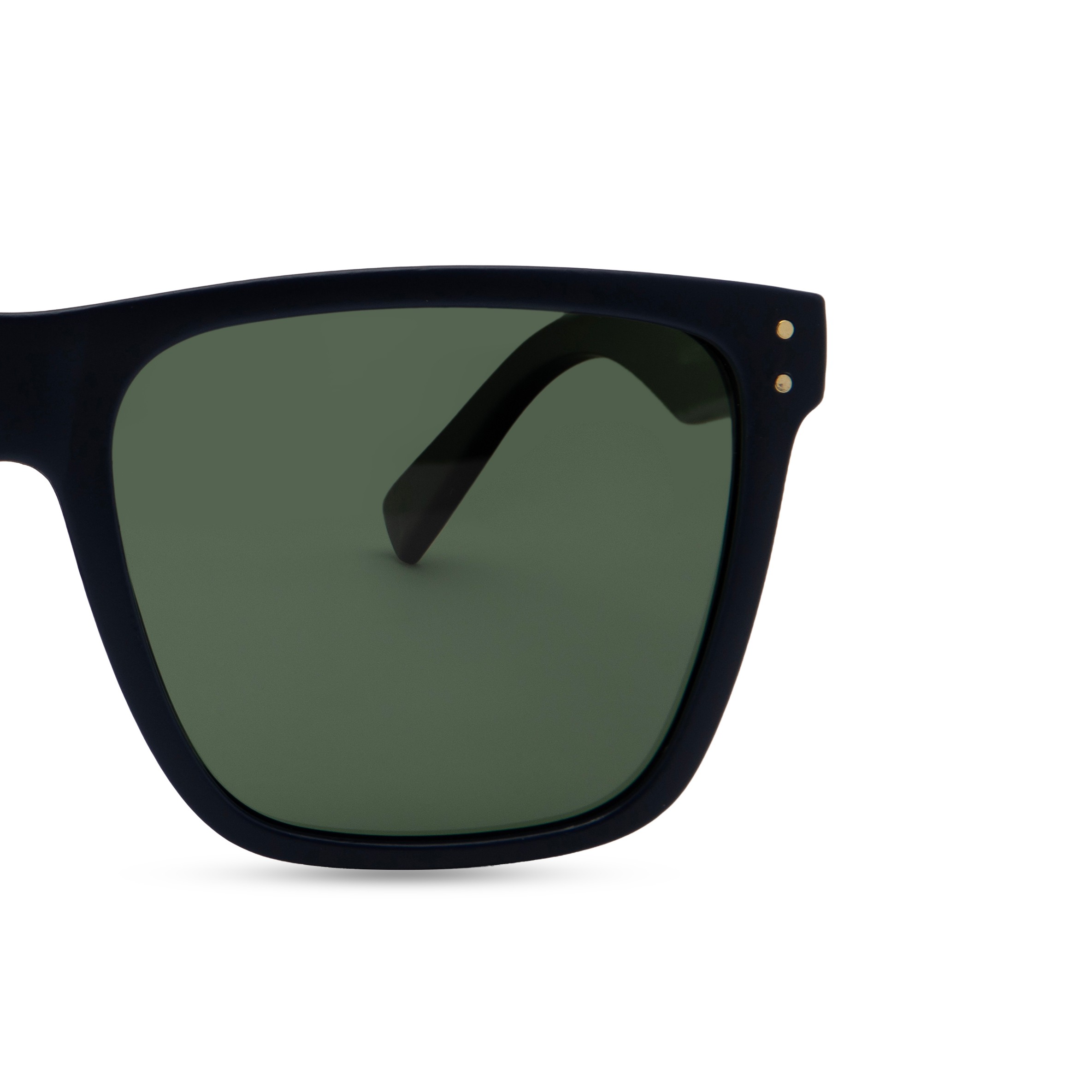 Navy Blue Rectangle Sunglasses for Men