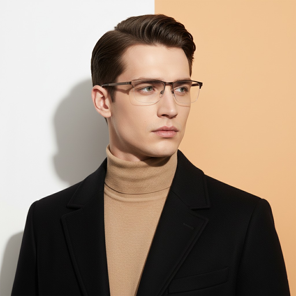 Brown Rectangle Frame for Men ELITE