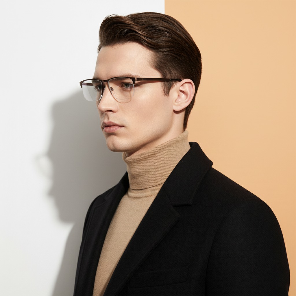 Brown Rectangle Frame for Men ELITE