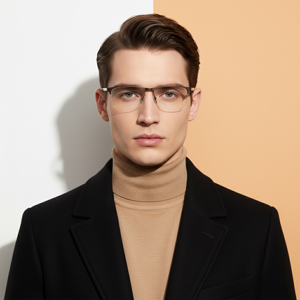 Brown Rectangle Frame for Men ELITE