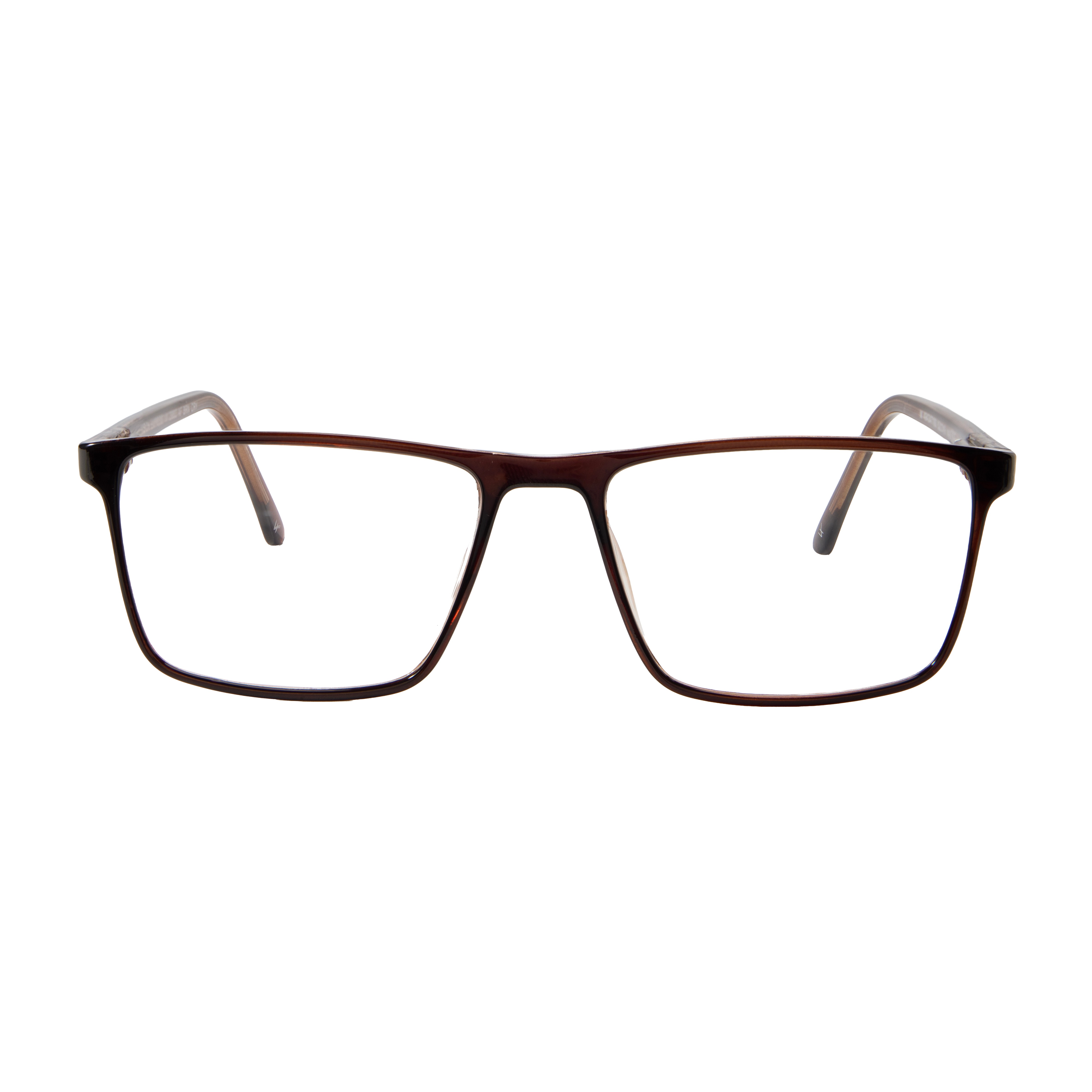 Brown Rectangle Frame for Men +VIBE