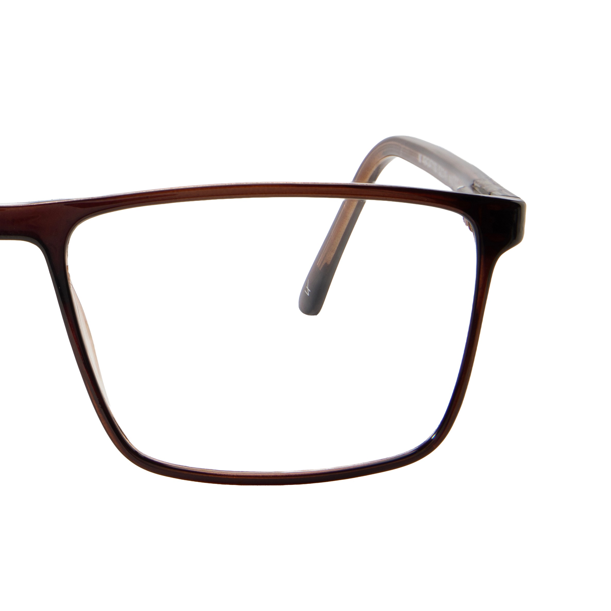 Brown Rectangle Frame for Men +VIBE
