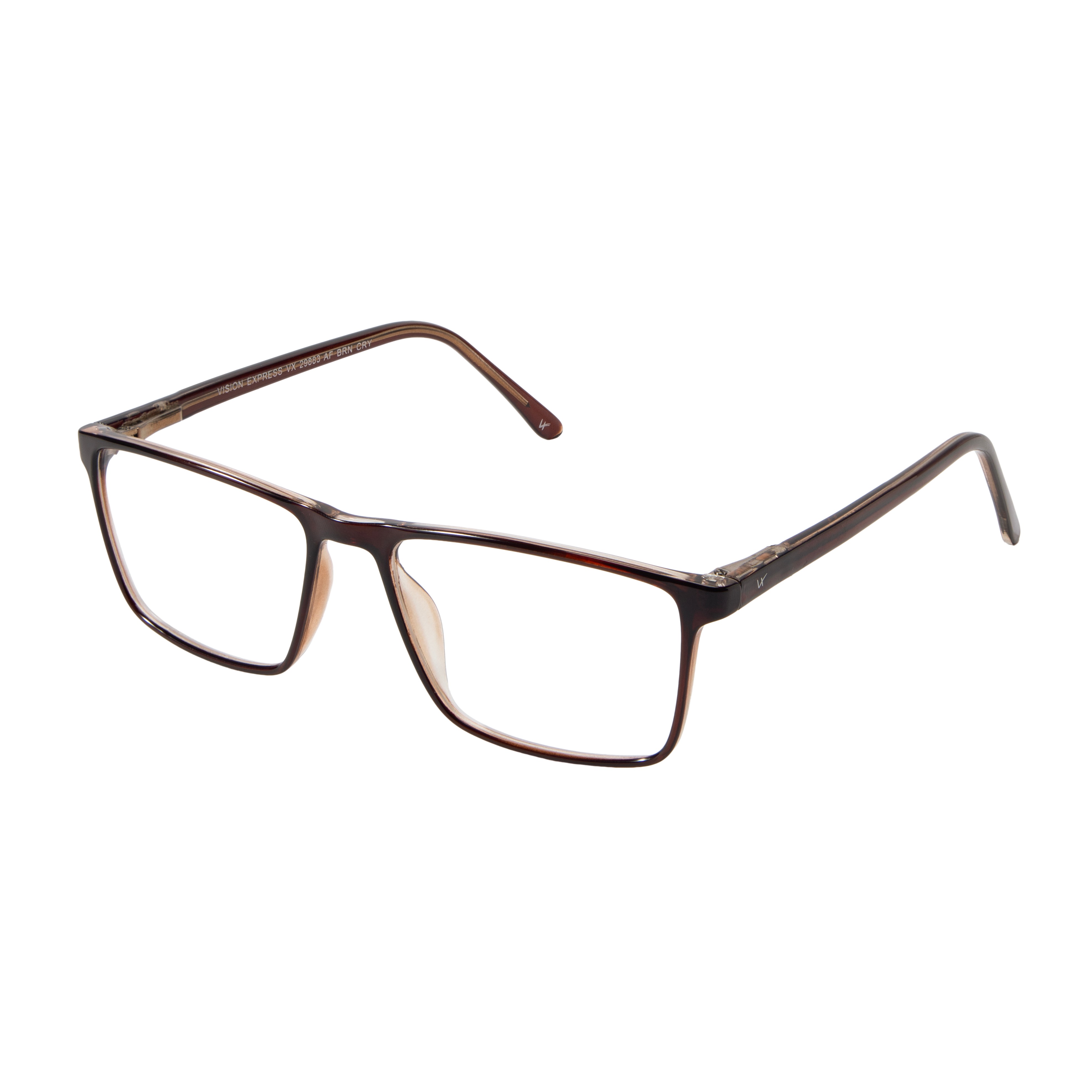Brown Rectangle Frame for Men +VIBE