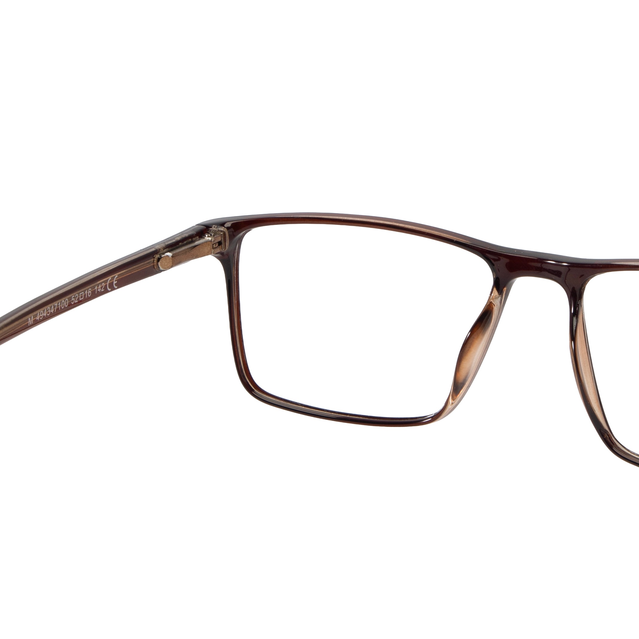 Brown Rectangle Frame for Men +VIBE
