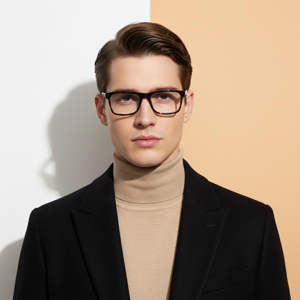 Brown Square Frame for Men