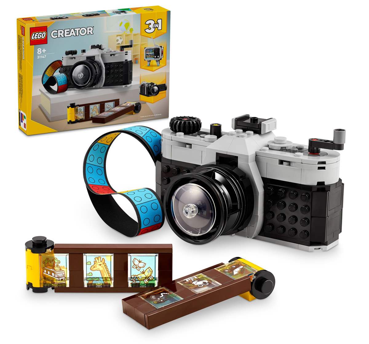 Lego Creator Retro Camera 3 In 1 Toy 31147 Multicolour For Kids Ages 8Y+ (261 Pieces)