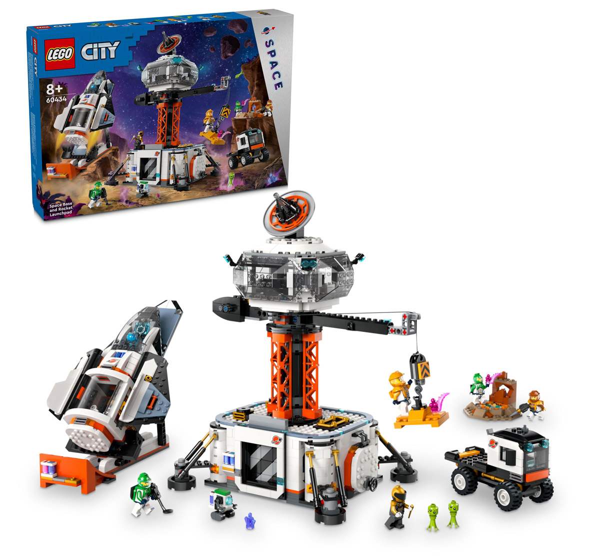 Lego City Space Base And Rocket Launchpad Set 60434 Multicolour For Kids Ages 8Y+ (1422 Pieces)
