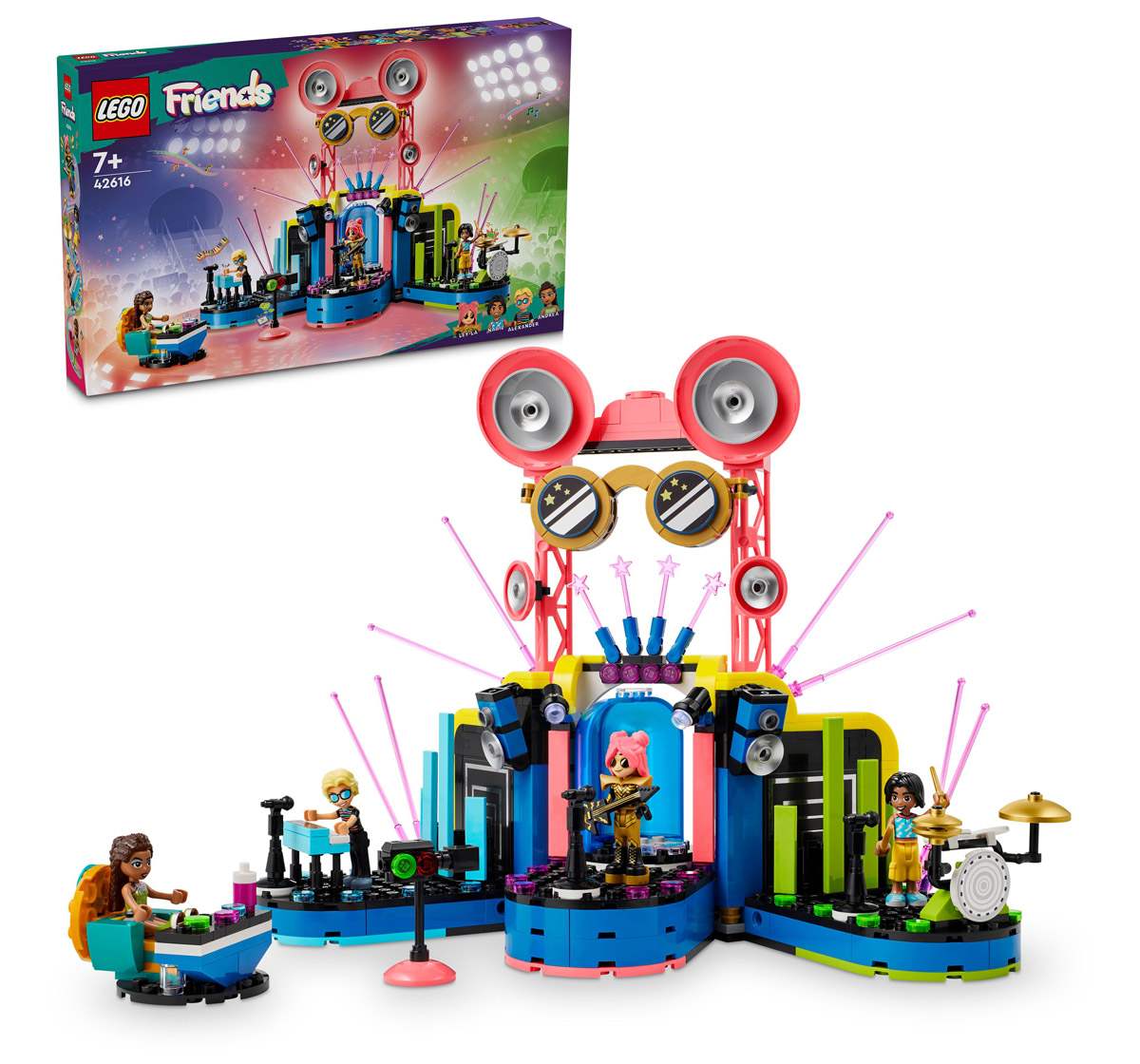 Lego Friends Heartlake City Music Talent Show Toy 42616 Multicolour For Kids Ages 7Y+ (669 Pieces)