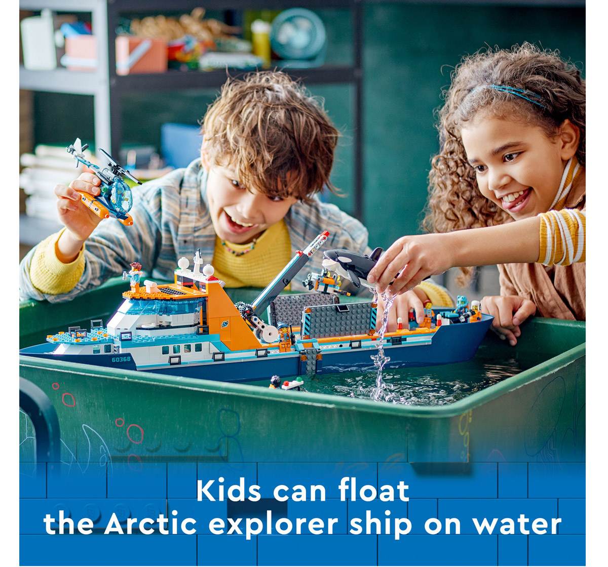 Lego City Arctic Explorer Ship 60368 Building Toy Set Multicolour For Kids  Ages 7Y+ (815 Pieces)