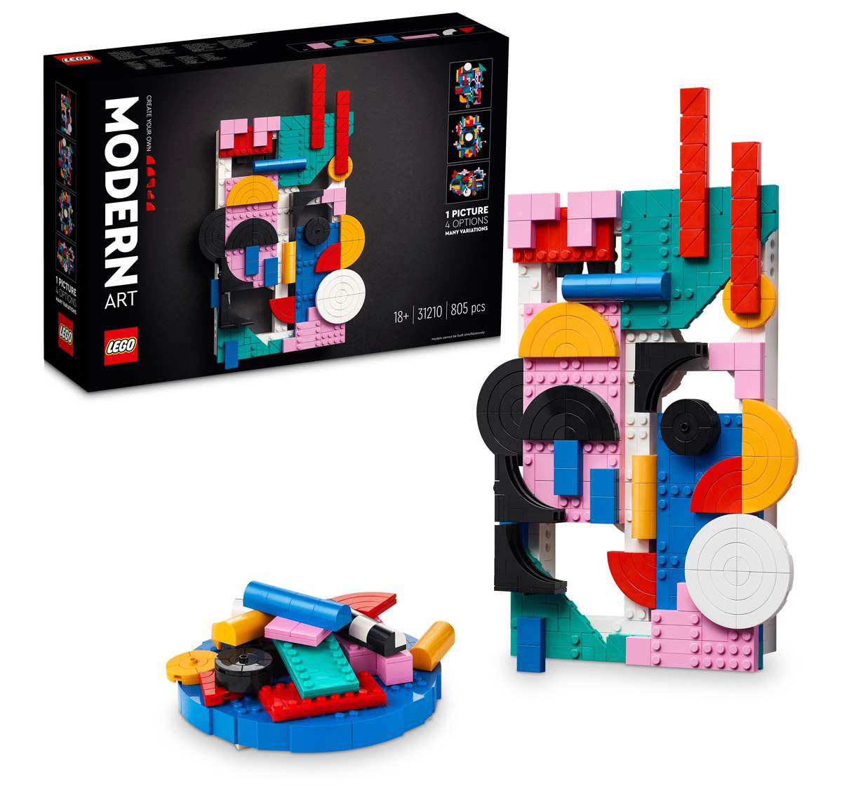 Lego Art Modern Art 31210 Building Kit Multicolour For Kids Ages 18Y+ (805 Pieces)