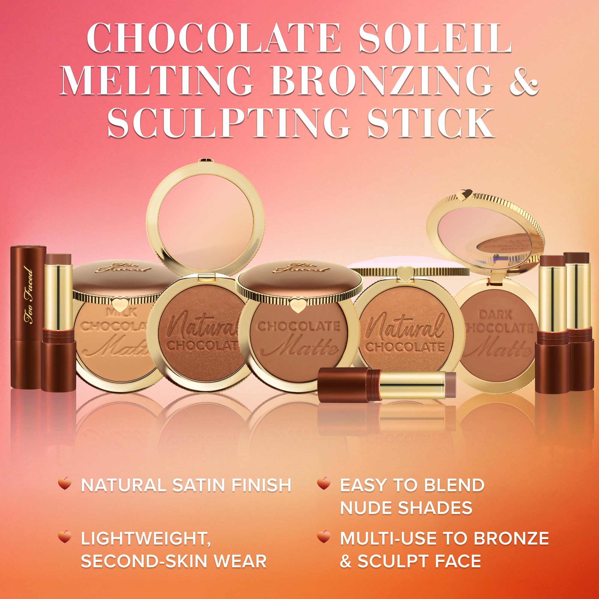 Chocolate Soleil Multi-Use Creamy Bronzing & Sculpting Stick • Chocolate Caramel