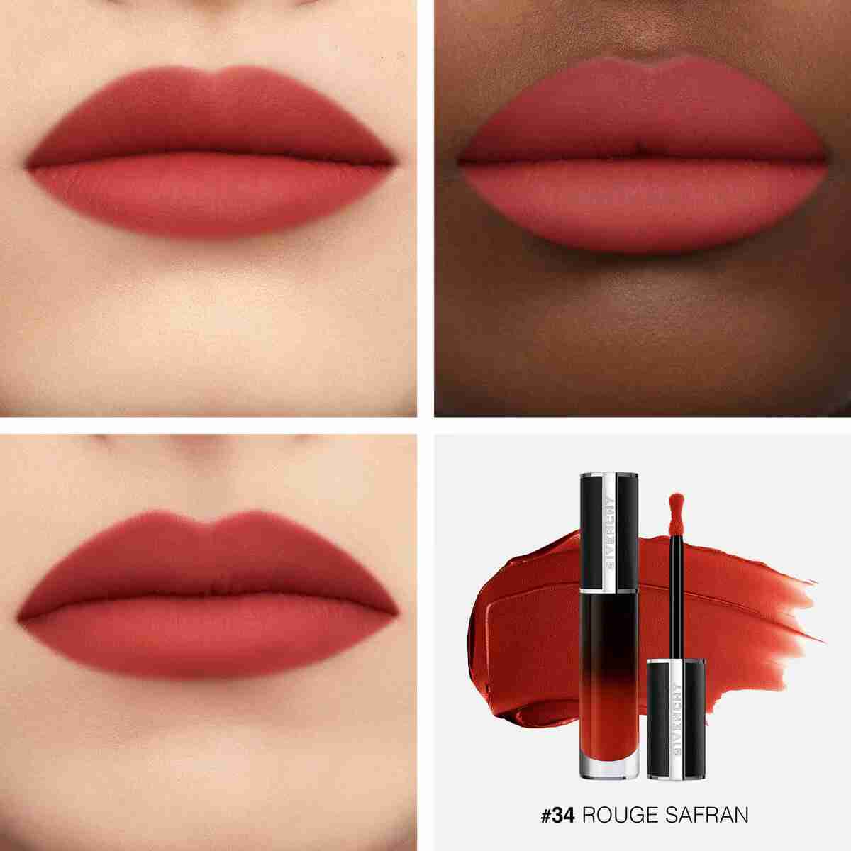 Le Rouge Interdit Cream Velvet Liquid Lipstick • 34 Rouge Safran