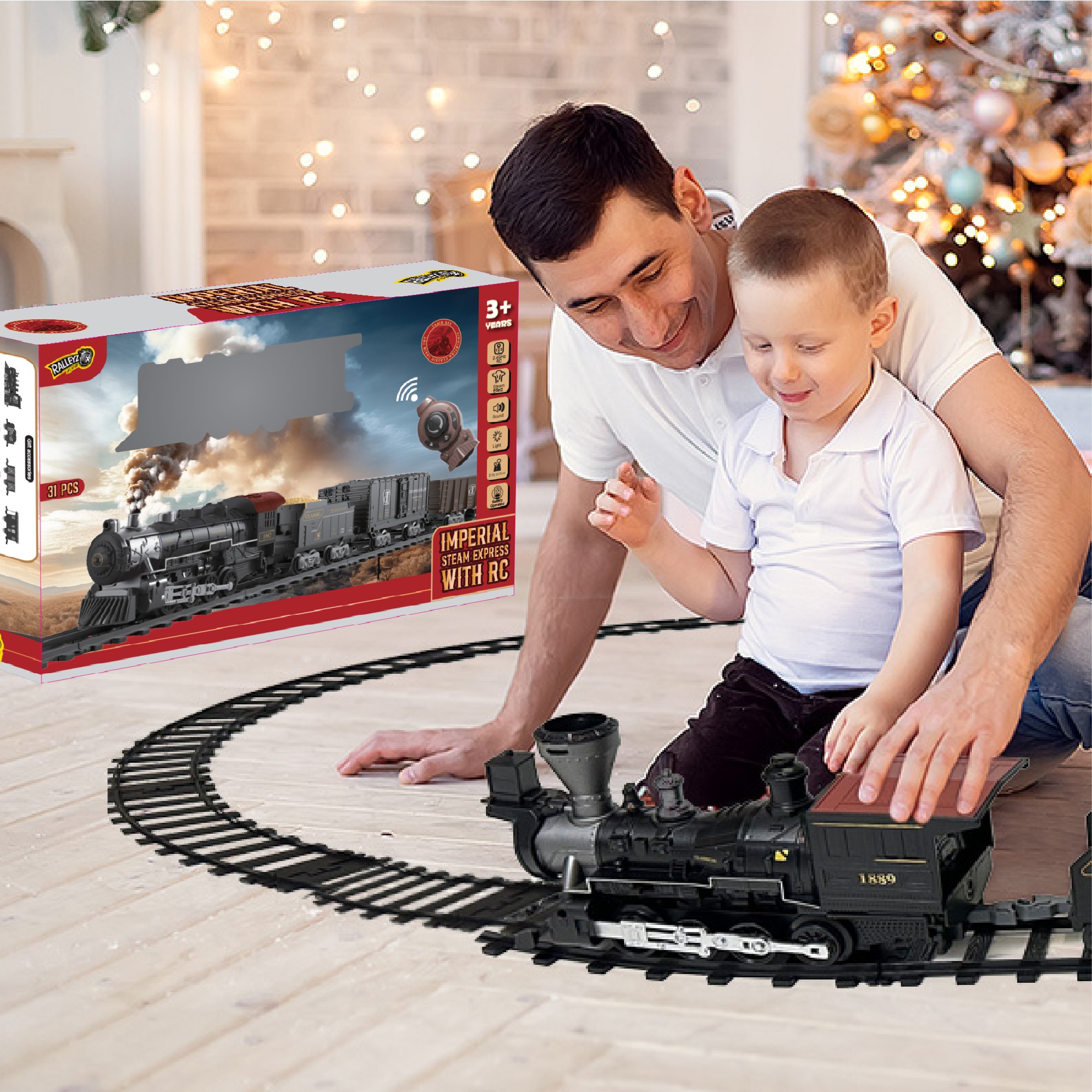 metal Realistic Toy Train