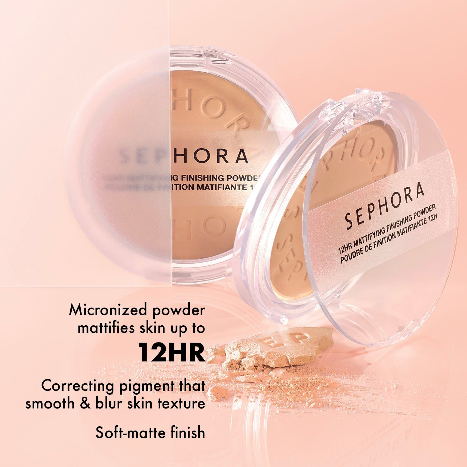 12HR Mattifying Finishing Powder 01 • Fair Yellow