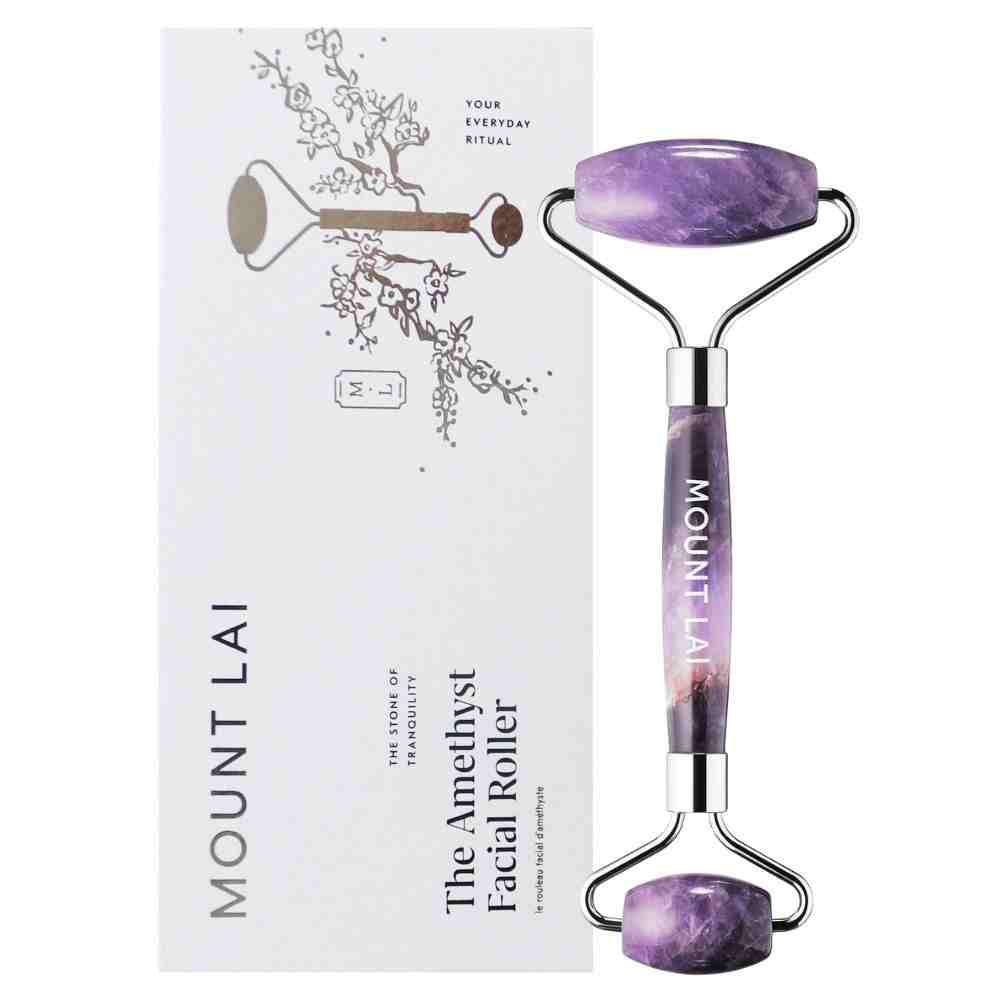 DePuffing Amethyst Facial Roller • 200g