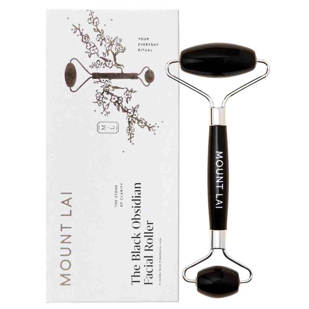 Warming Black Obsidian Facial Roller • 200g