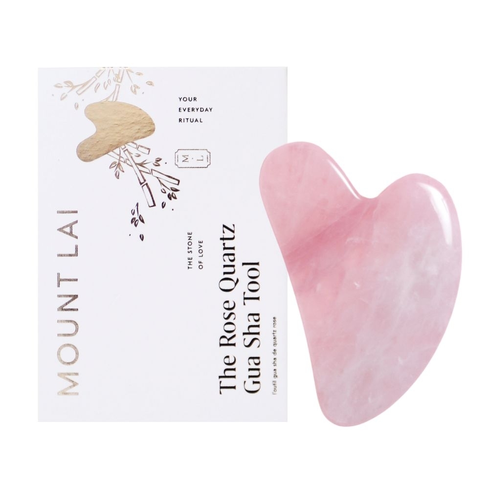 Rose Quartz Gua Sha Facial Lifting Tool • 95g